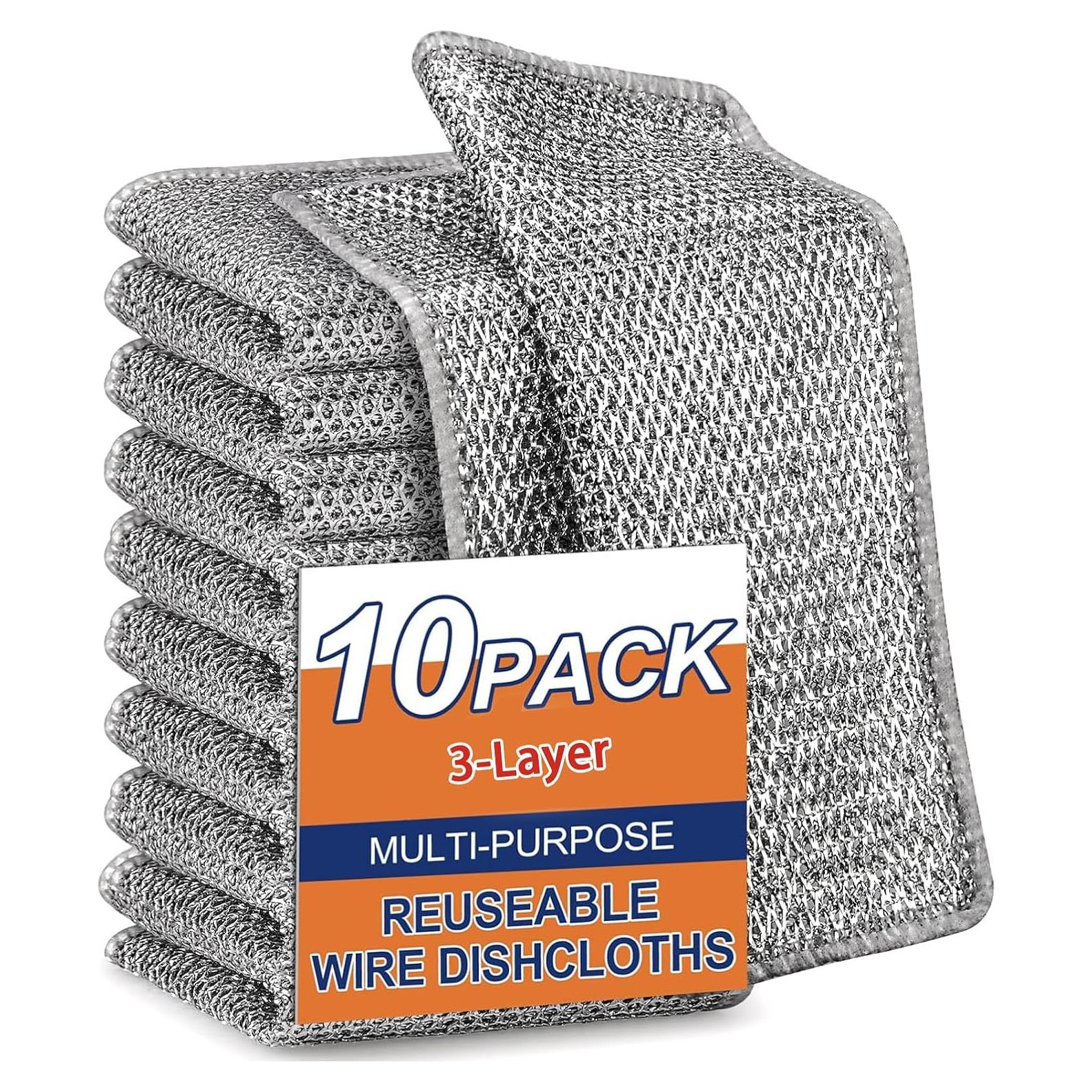 Esponjas de Alambre Kookkit 10 Pcs 20x20 cm Sin Rayones