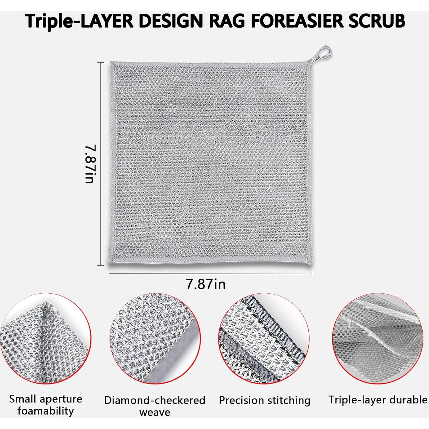 Esponjas de Alambre Kookkit 10 Pcs 20x20 cm Sin Rayones