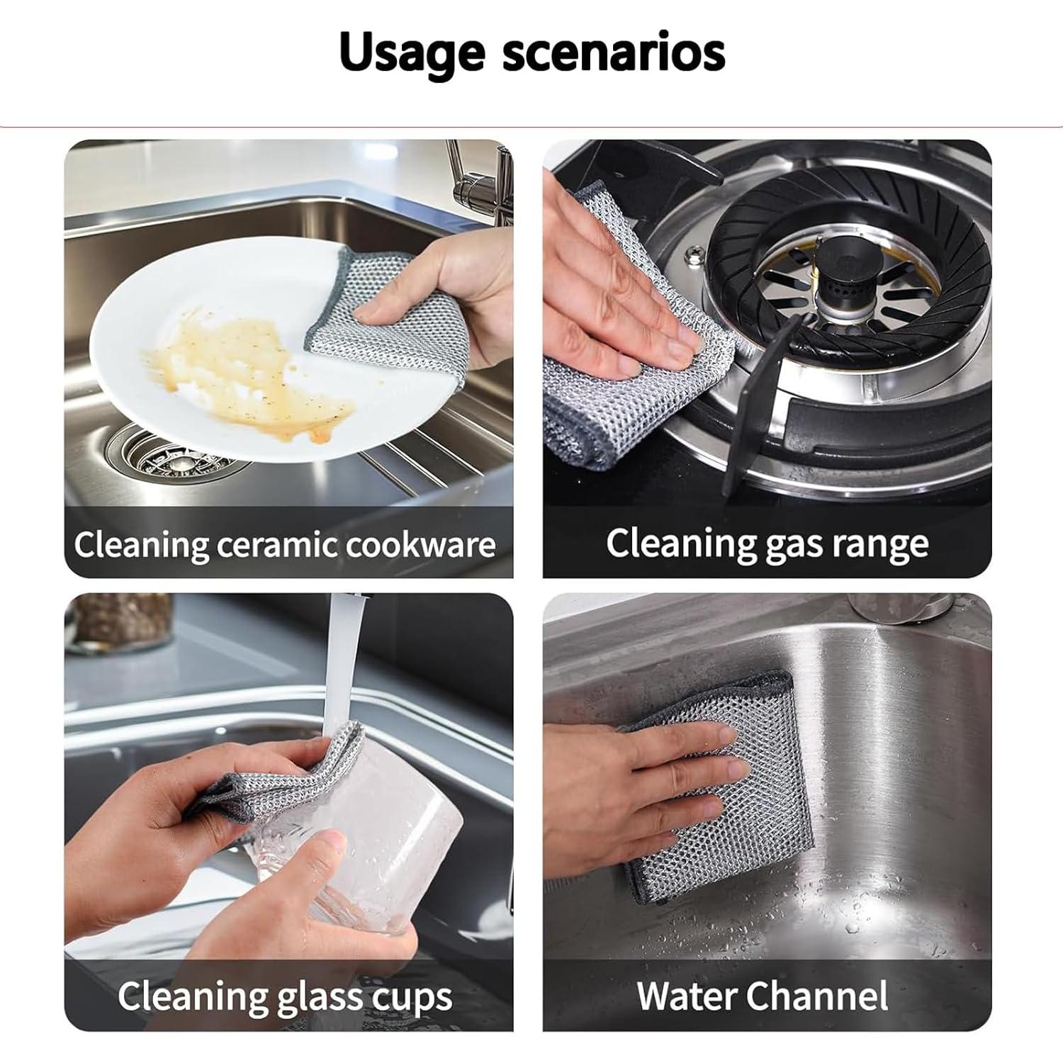 Esponjas de Alambre Kookkit 10 Pcs 20x20 cm Sin Rayones