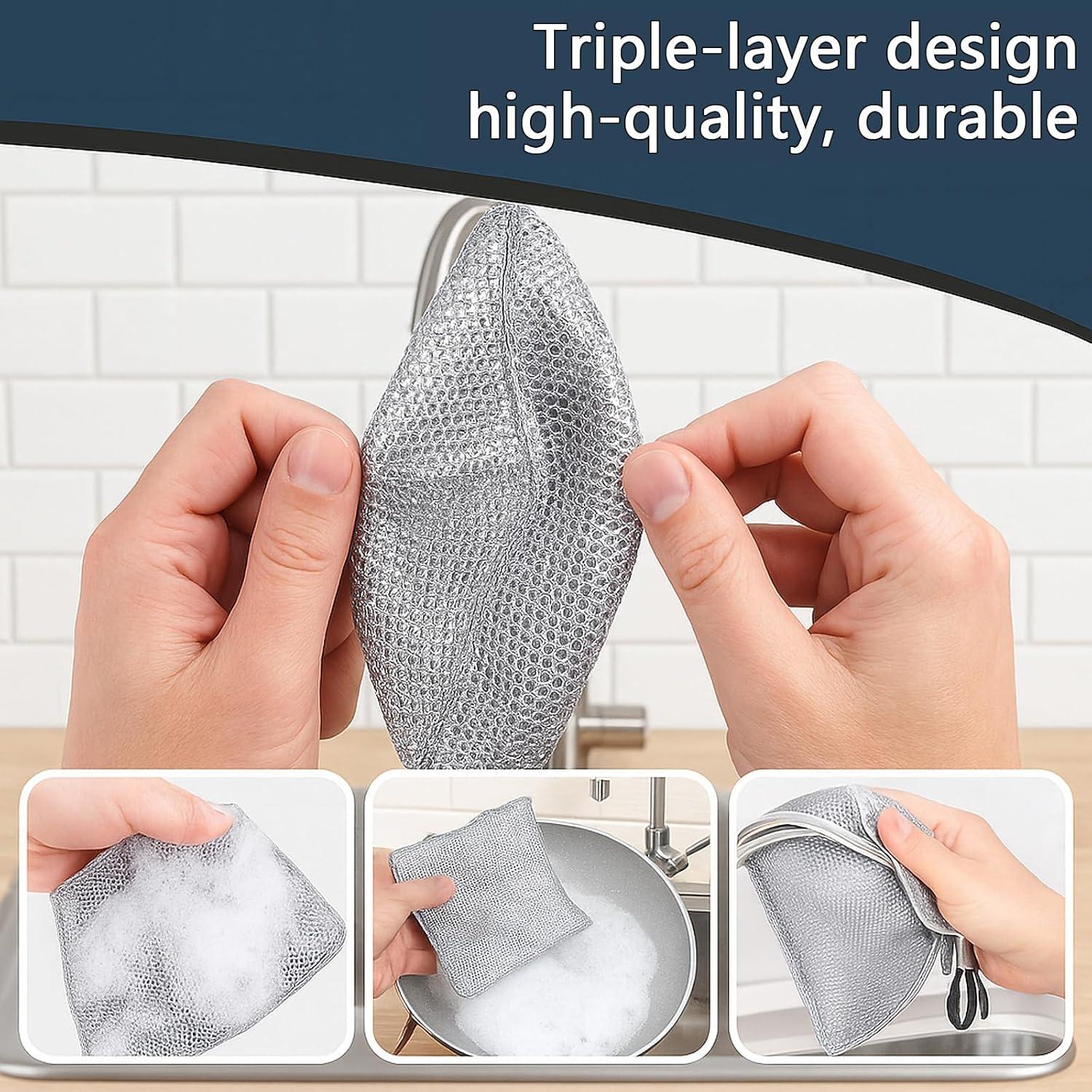 Esponjas de Alambre Kookkit 10 Pcs 20x20 cm Sin Rayones