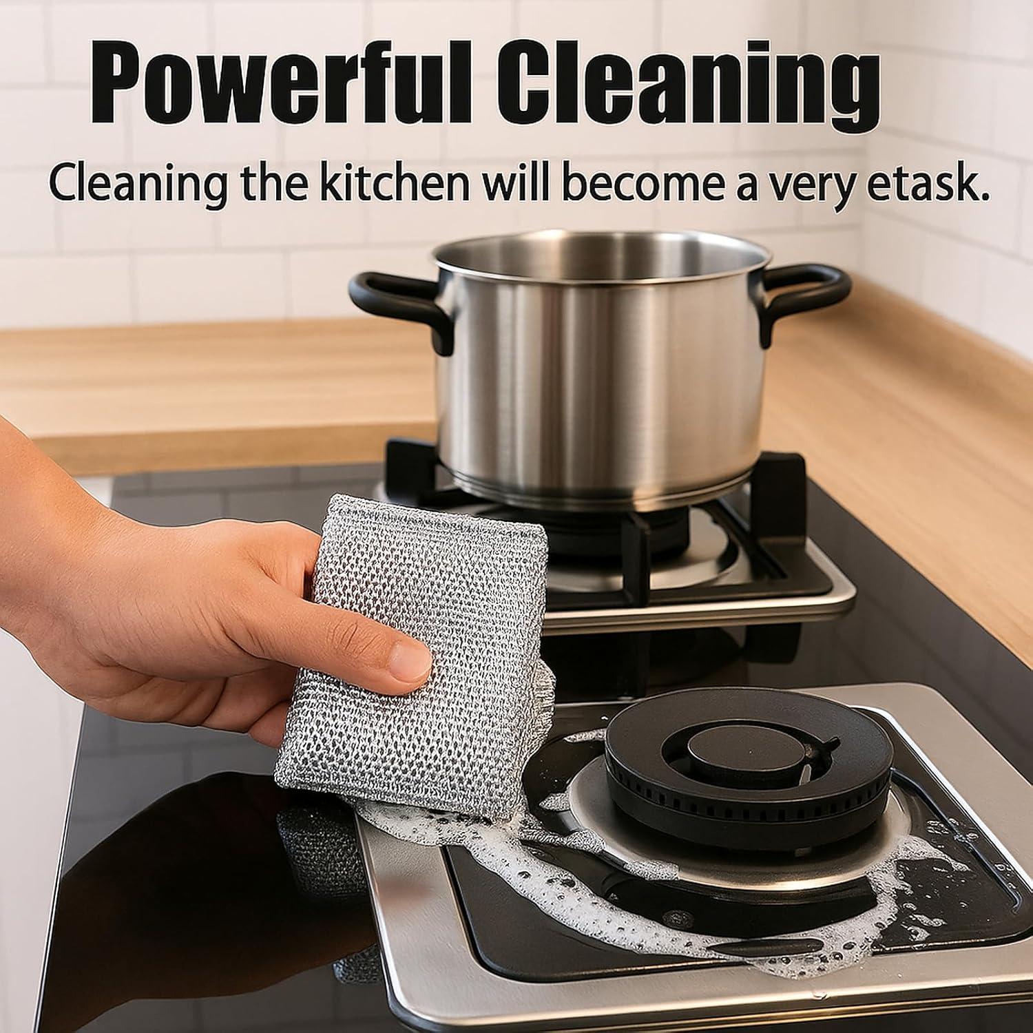 Esponjas de Alambre Kookkit 10 Pcs 20x20 cm Sin Rayones