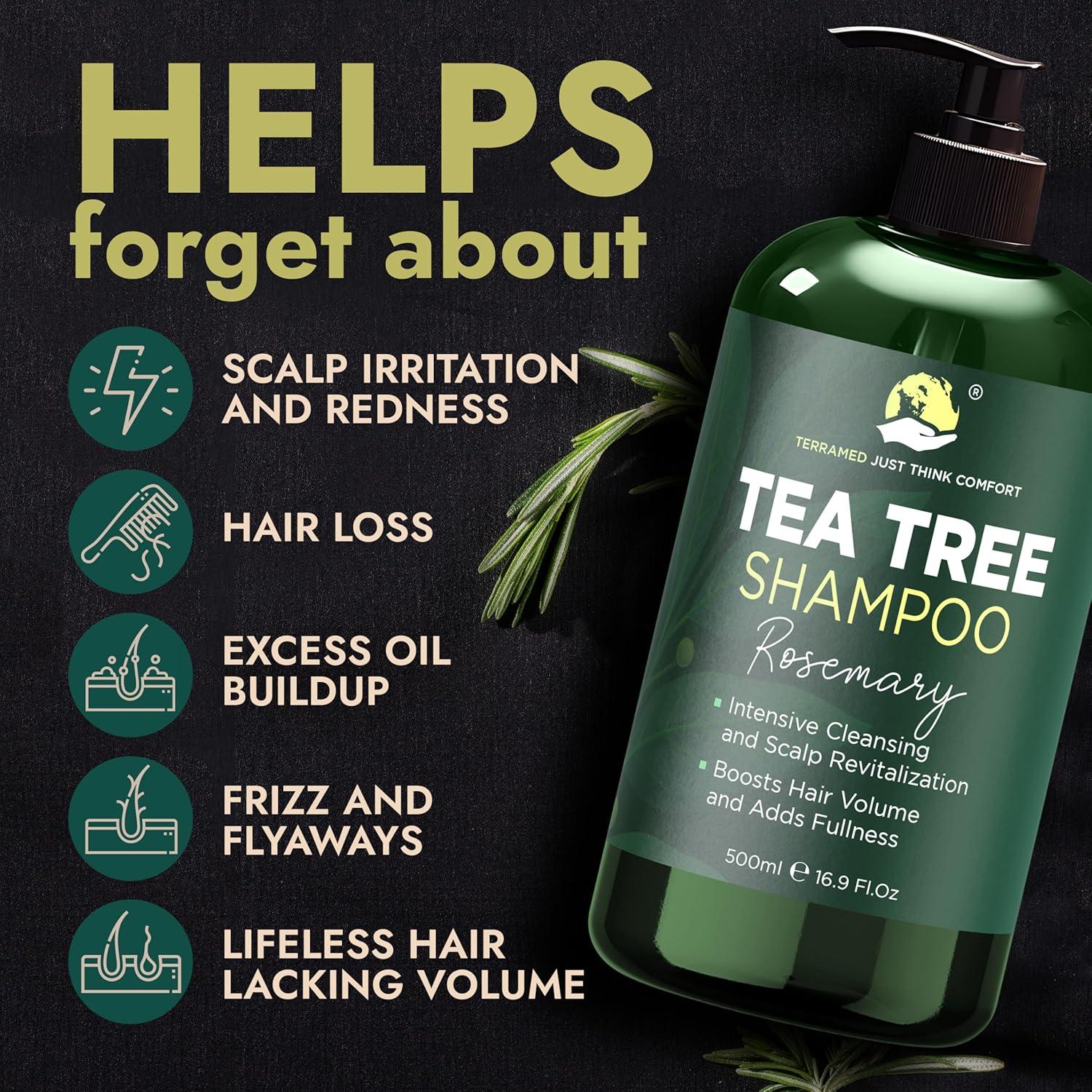 Conjunto de Champú y Acondicionador Terramed 500 ml Alivio Cuero Cabelludo