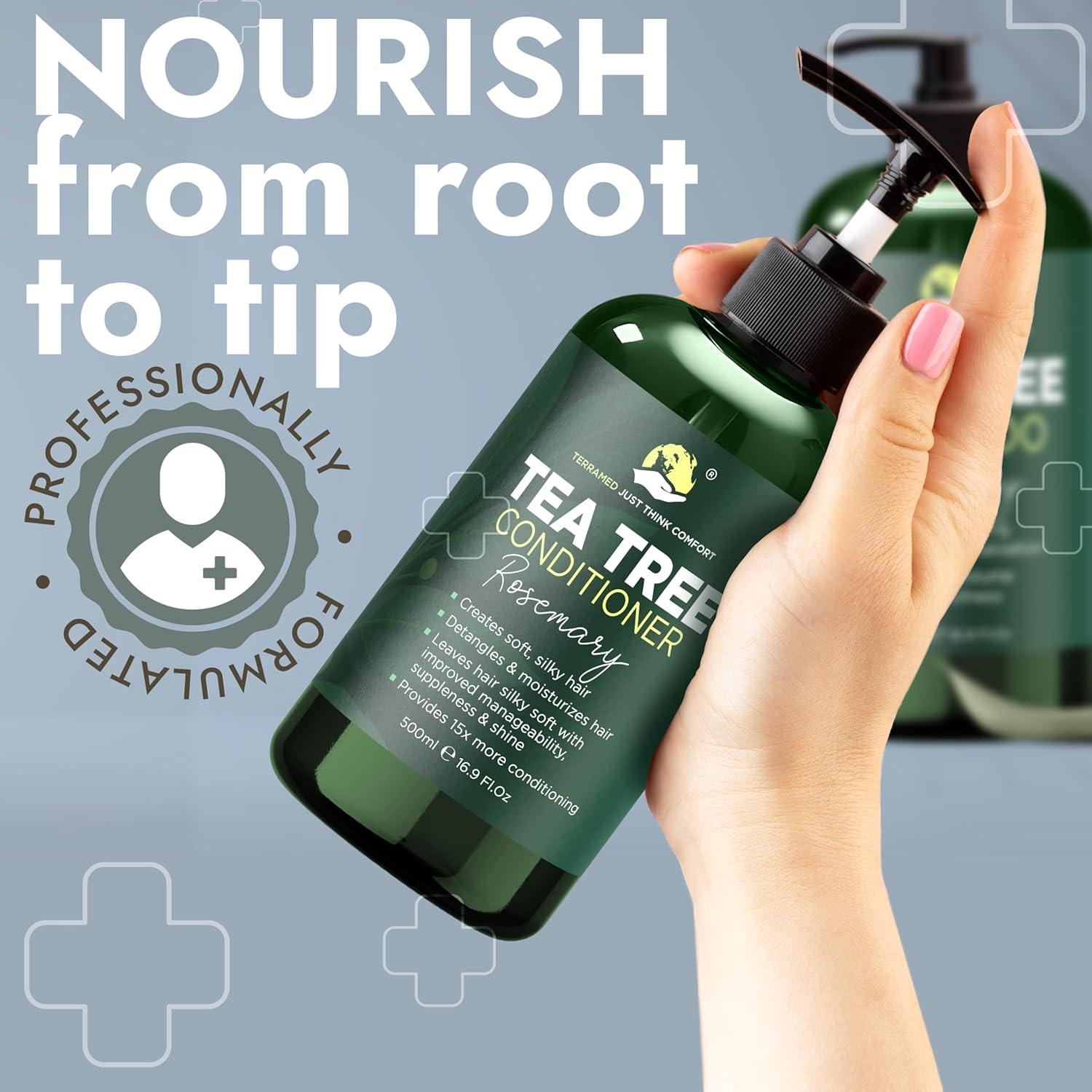 Conjunto de Champú y Acondicionador Terramed 500 ml Alivio Cuero Cabelludo