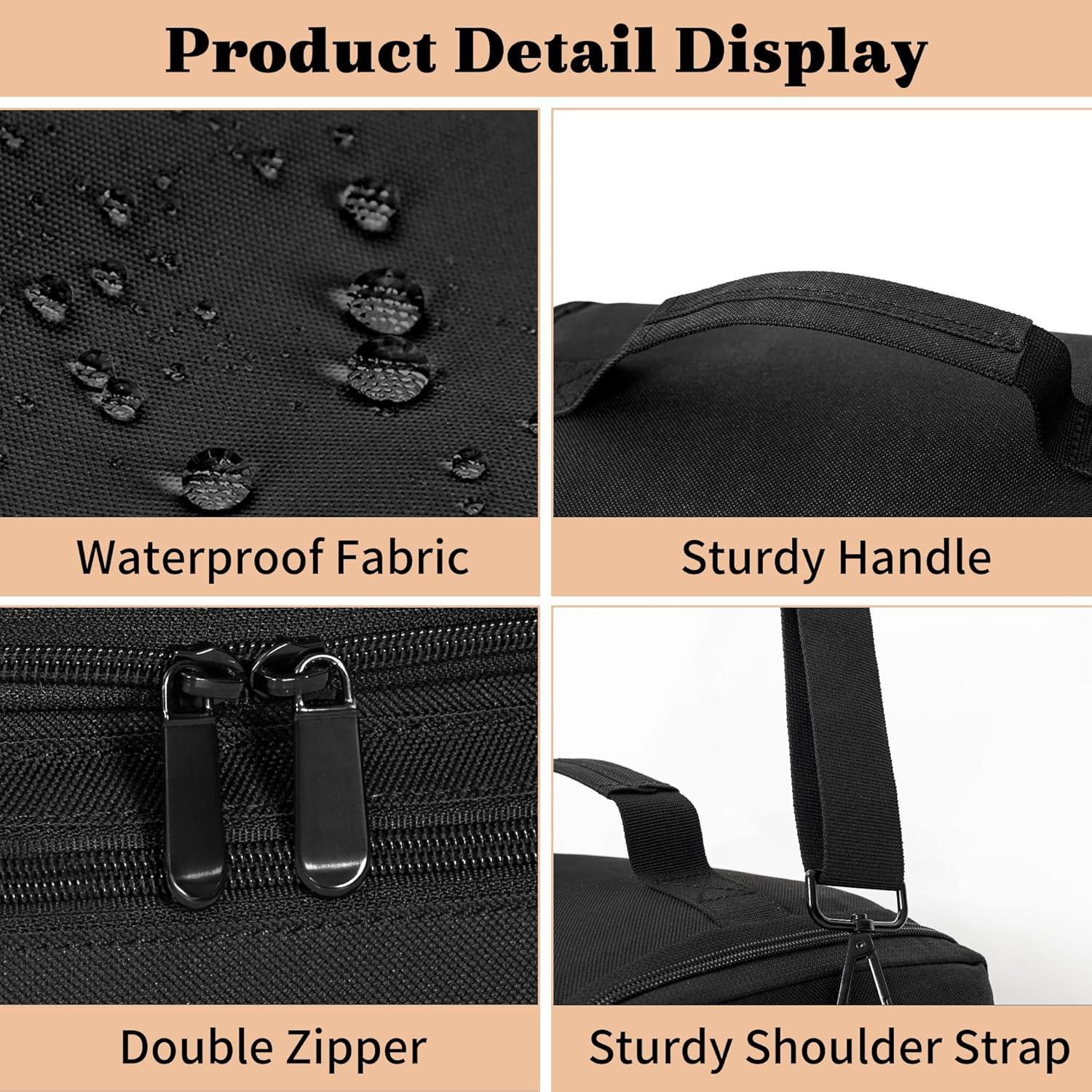 Estuche de Viaje para Maquillaje OUUTMEE Negro 4 Niveles 30x22x25.4cm