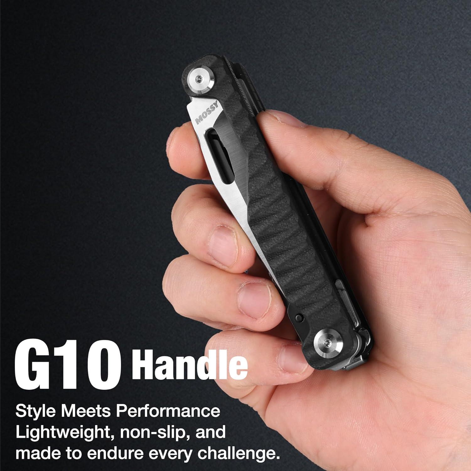 Cuchillo Multiherramienta Mossy Oak 12 en 1 con Mango G10