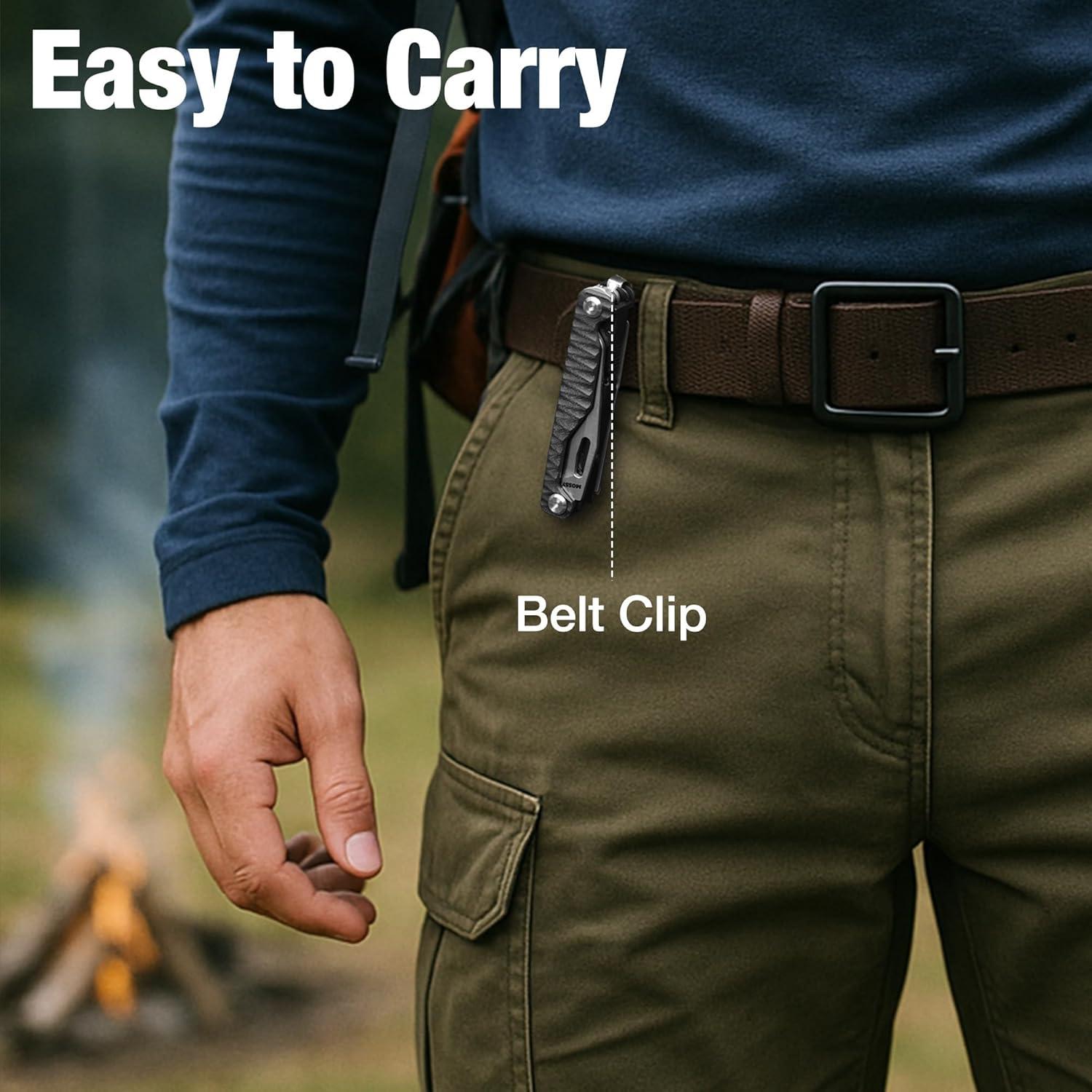 Cuchillo Multiherramienta Mossy Oak 12 en 1 con Mango G10