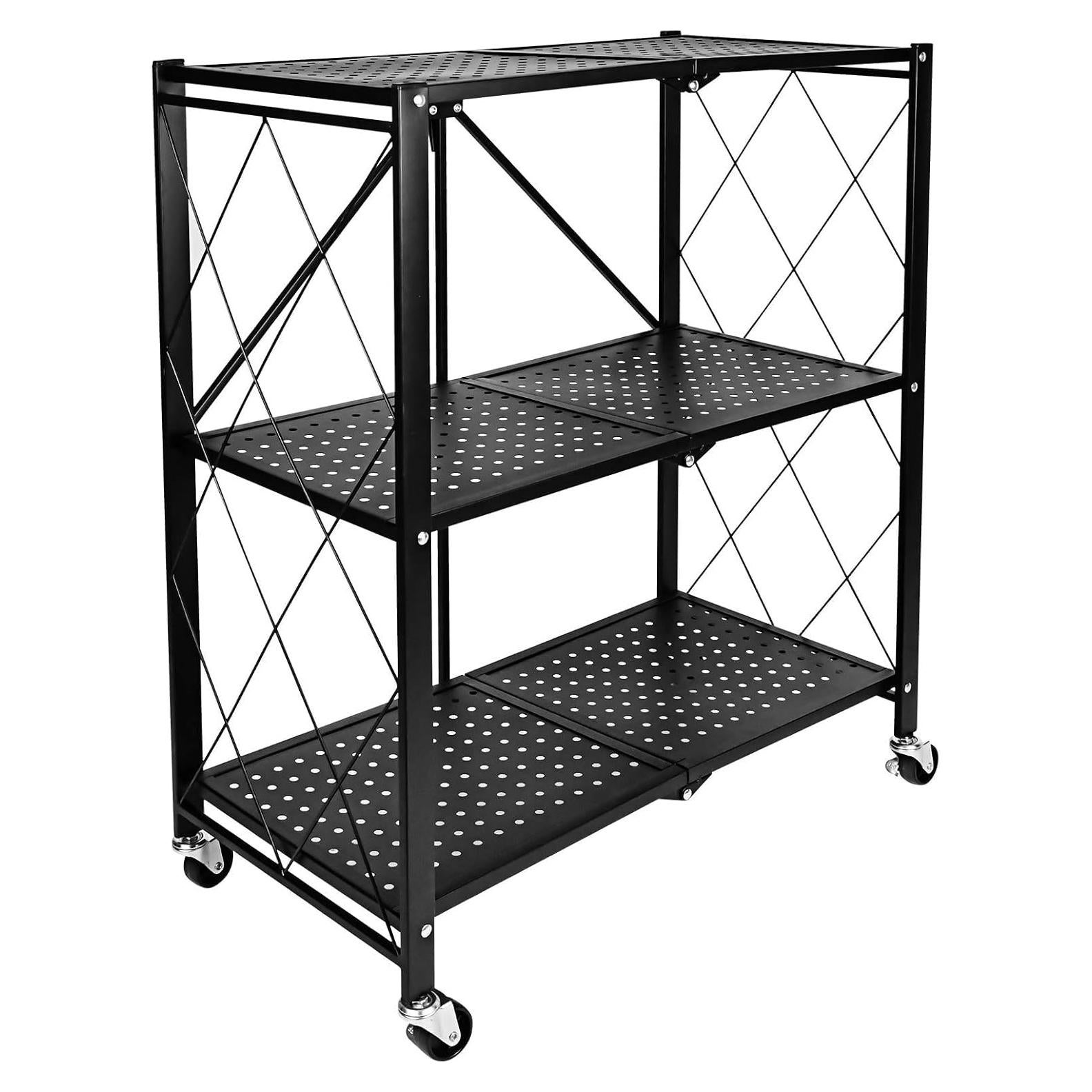 Estante de Almacenamiento Plegable GOARLPEY 3 Niveles 71x34x86 cm