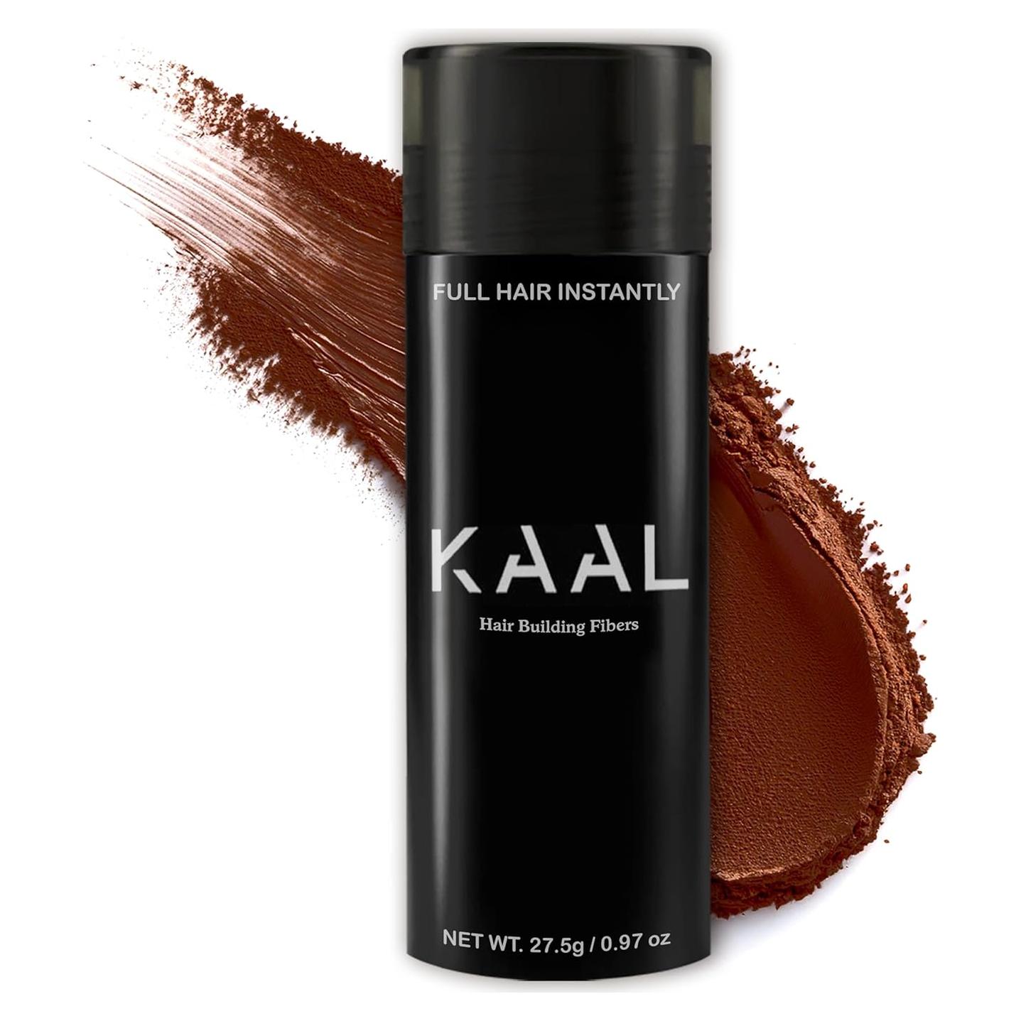 KAAL Polvo de Fibra para Cabello Castaño 27.5g - Efecto Instantáneo