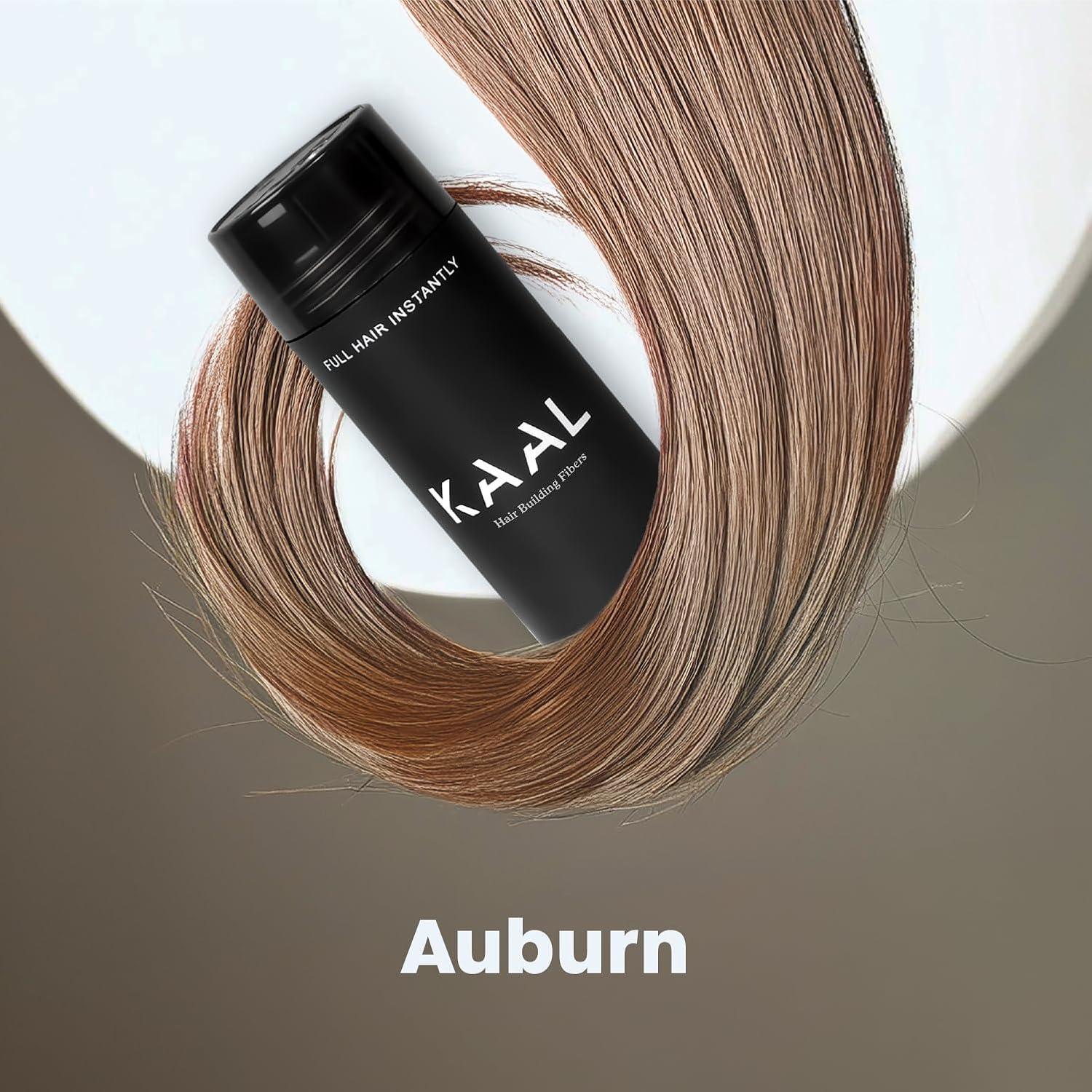 KAAL Polvo de Fibra para Cabello Castaño 27.5g - Efecto Instantáneo