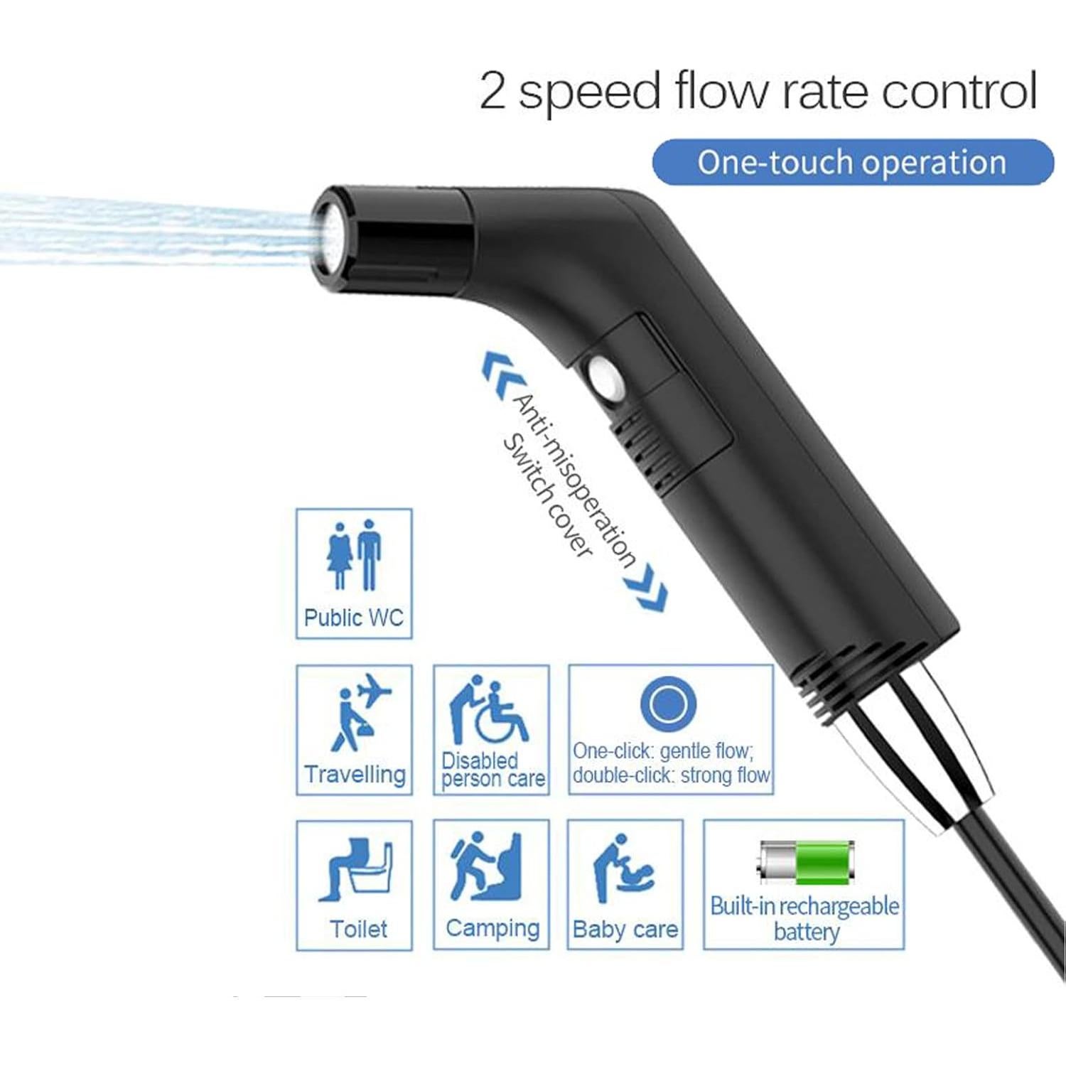 Bidet Eléctrico Portátil COSWE 2.3L para Limpieza Personal