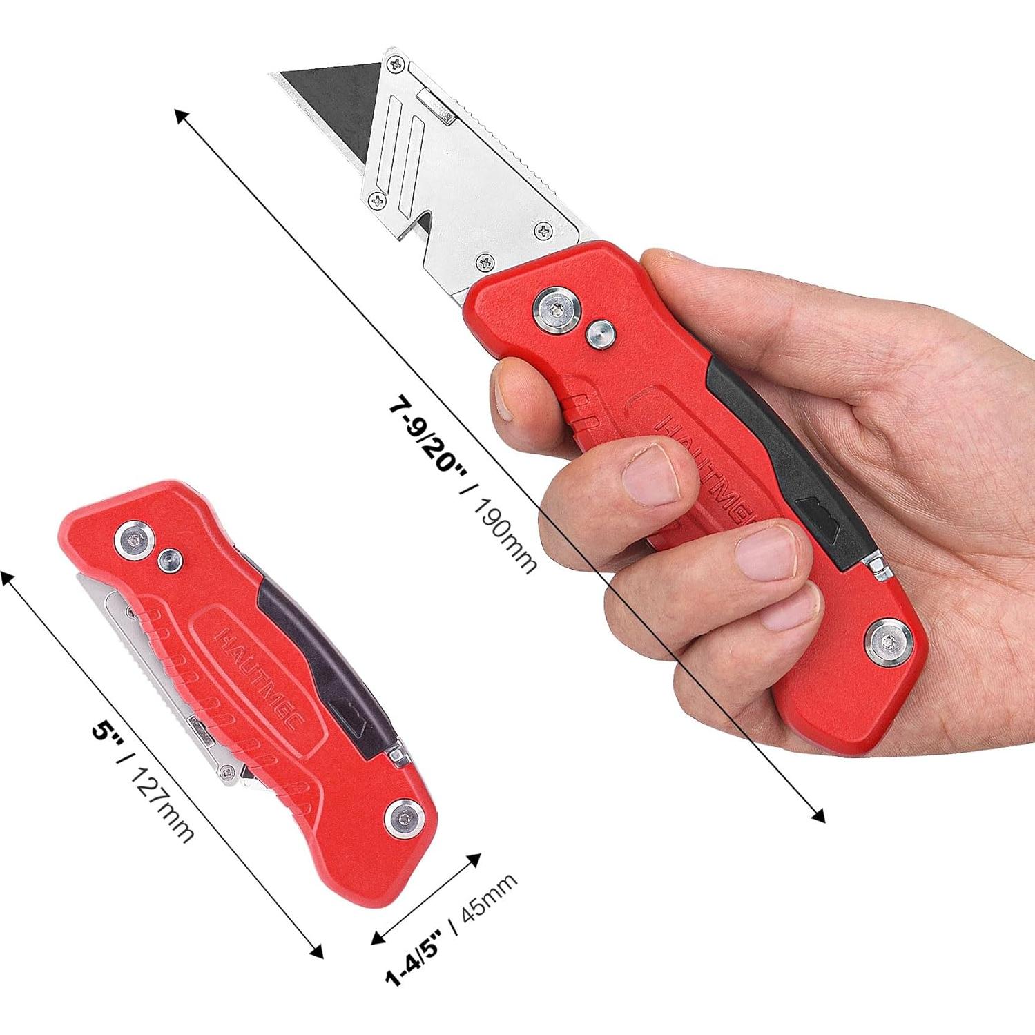 Cuchillo Utility Plegable HAUTMEC HT0294 Multiherramienta 4 en 1