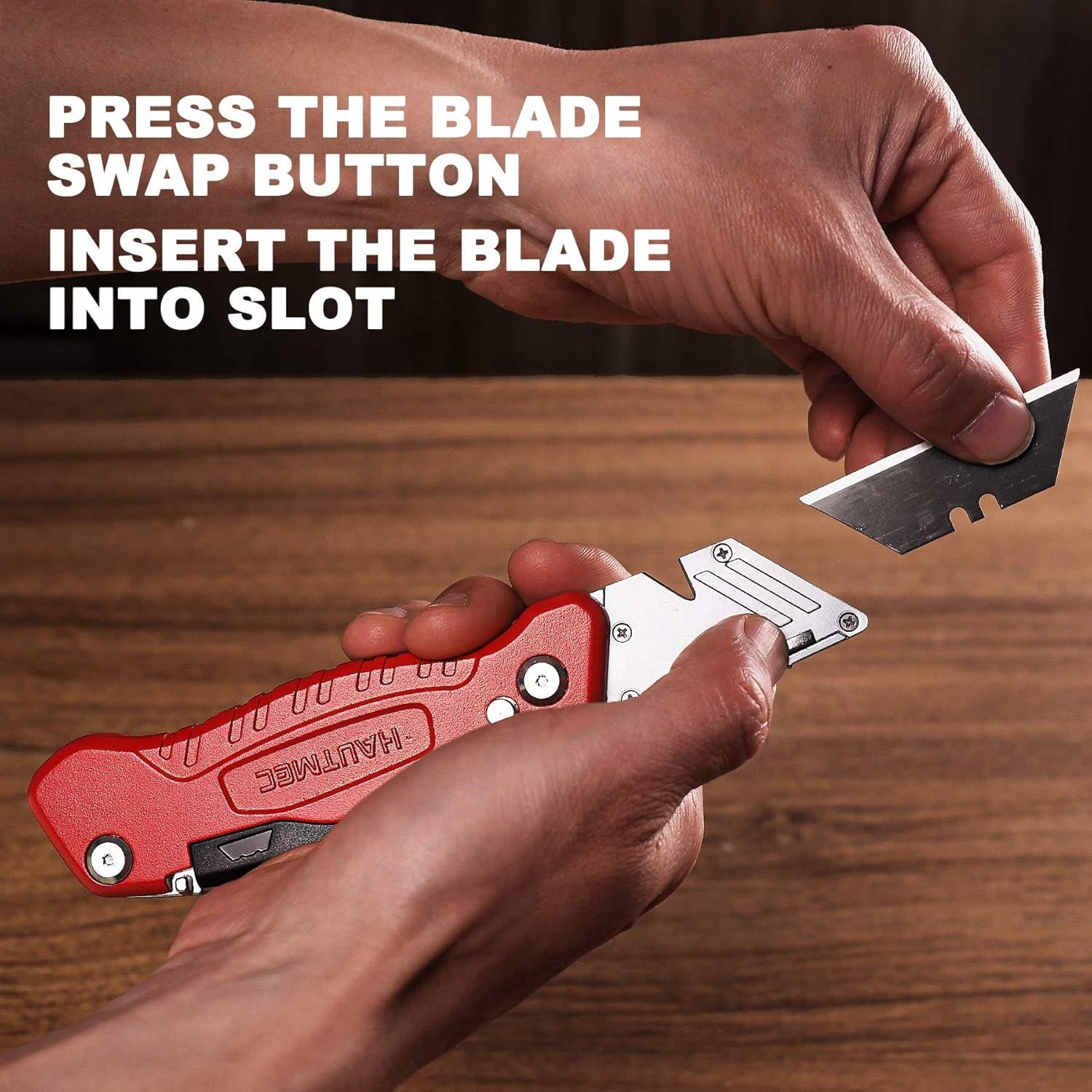 Cuchillo Utility Plegable HAUTMEC HT0294 Multiherramienta 4 en 1