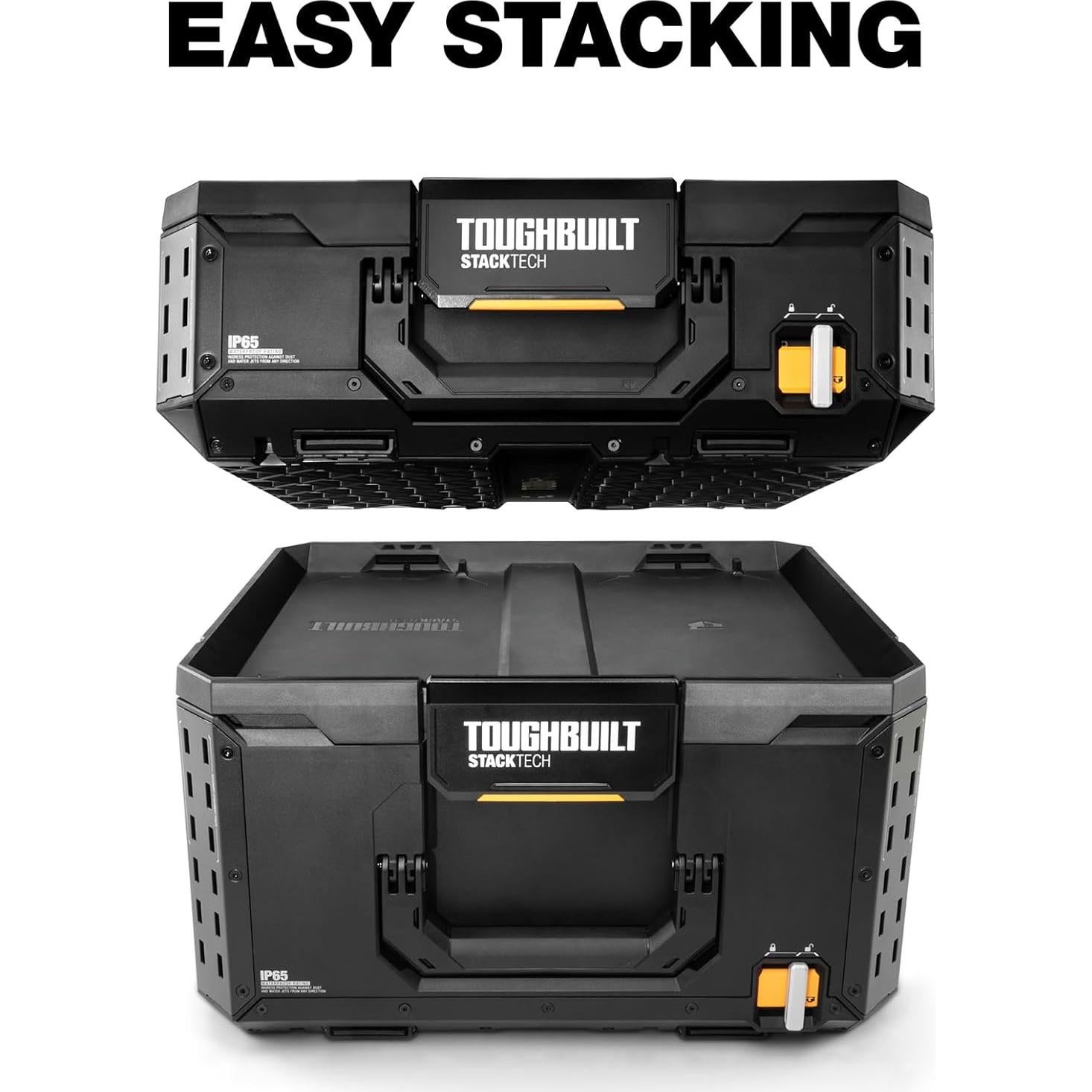 Organizador de Herramientas ToughBuilt TB-B1-O-30, Caja Apilable Negra