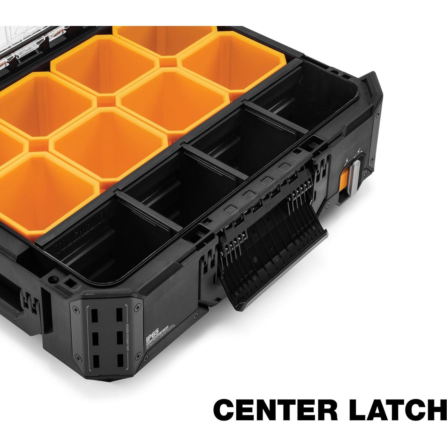Organizador de Herramientas ToughBuilt TB-B1-O-30, Caja Apilable Negra