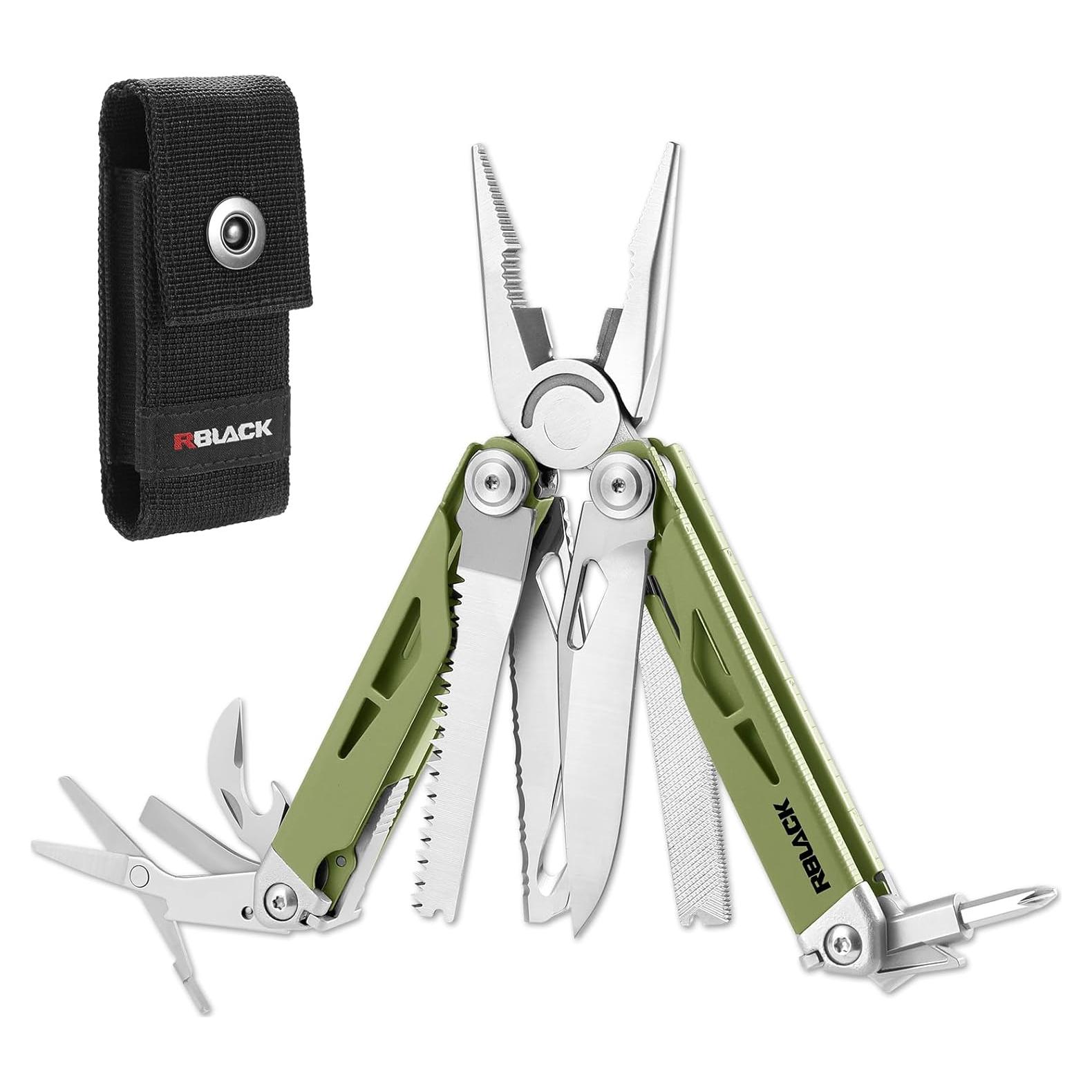 Multiherramienta RBLACK 21 en 1 Acero Inoxidable Verde Oliva