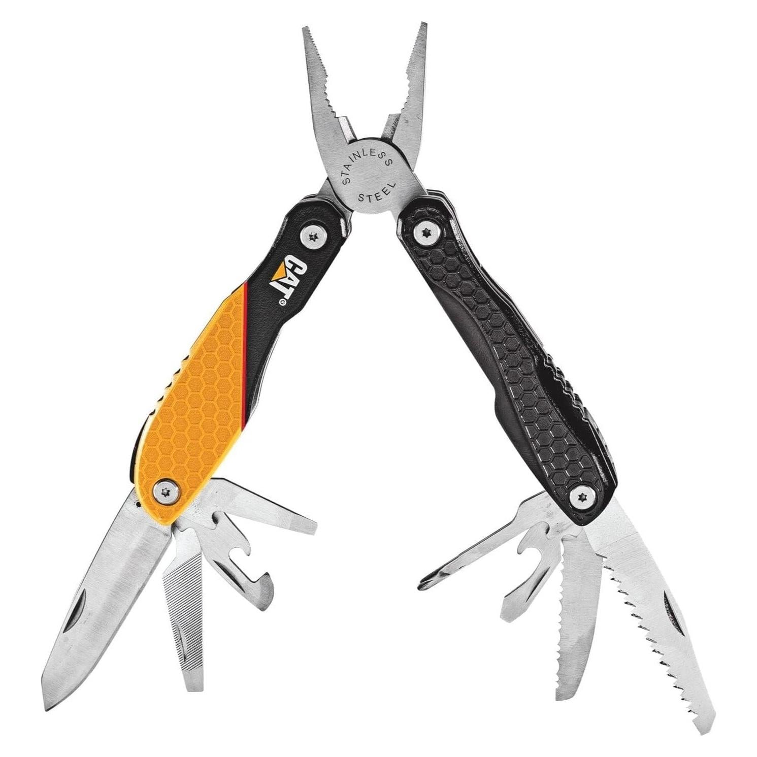 Multiherramienta 13-en-1 Caterpillar Aluminio Amarillo