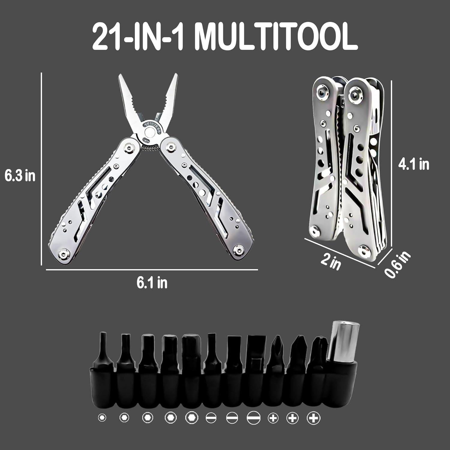 Multiherramienta 21-en-1 NeonArtistry de Acero Inoxidable