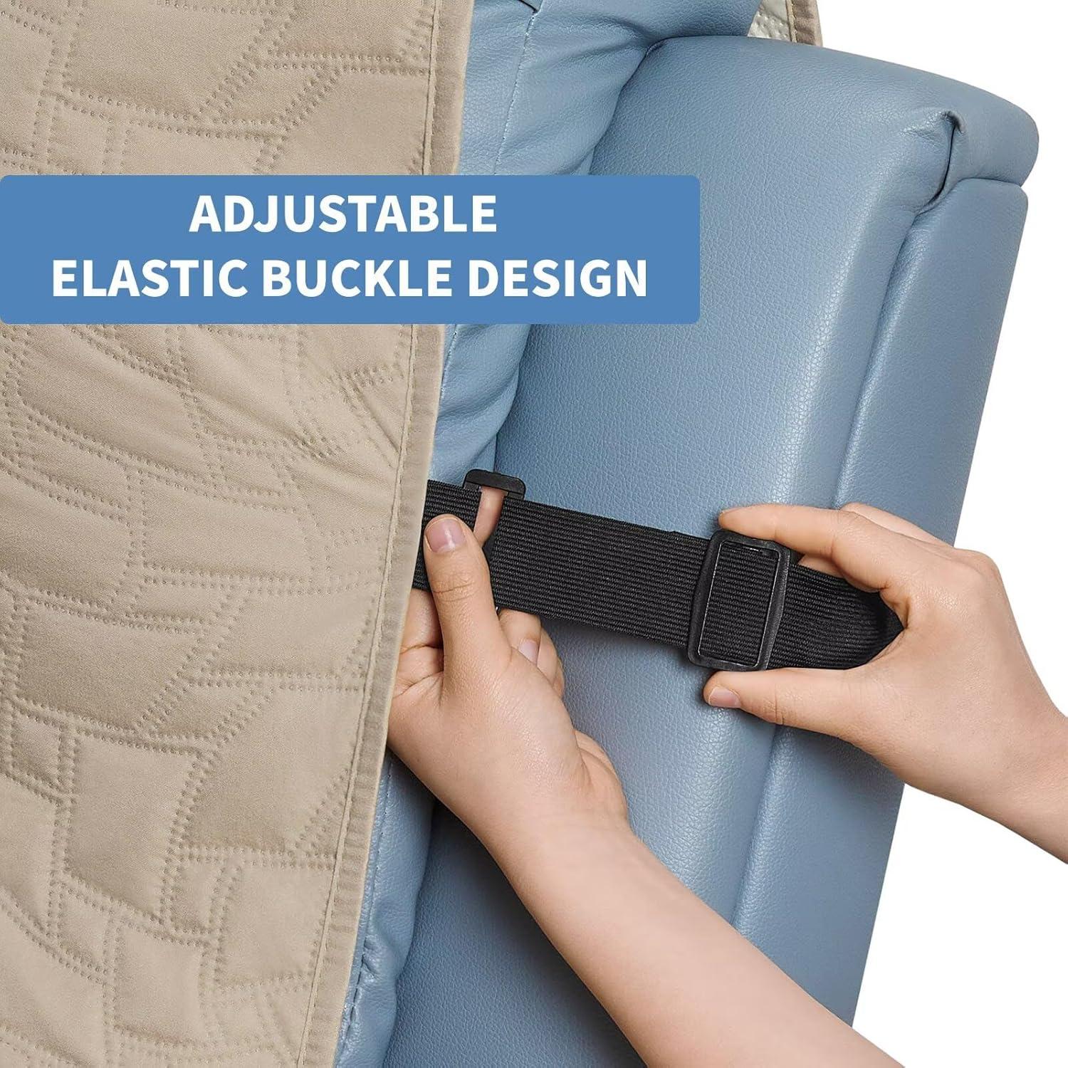 Cubierta de Sofá Acolchada CUCRAF Beige Antideslizante 1 Cojín