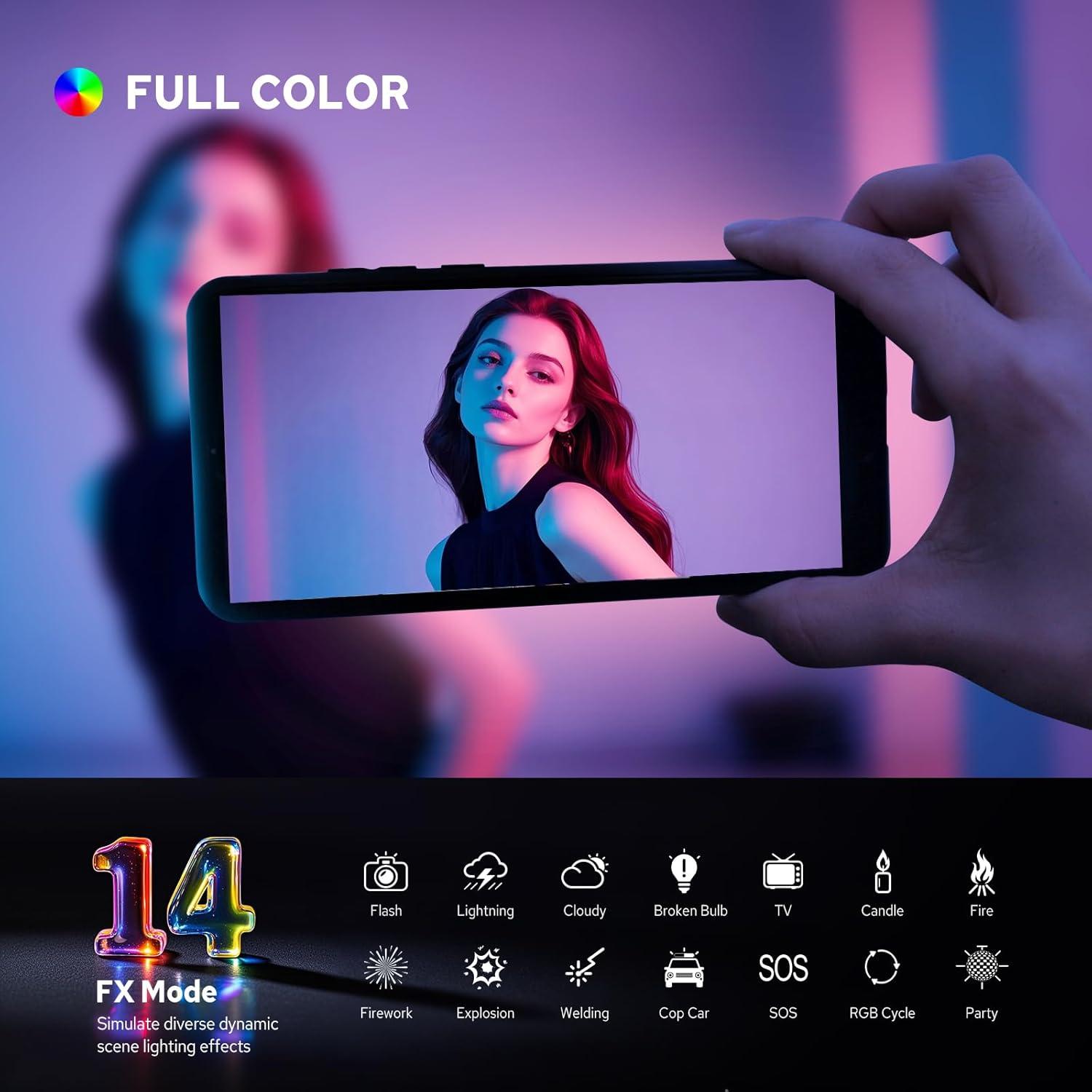 Godox MA5R Luz LED RGB Portátil para iPhone, 1800-10000K