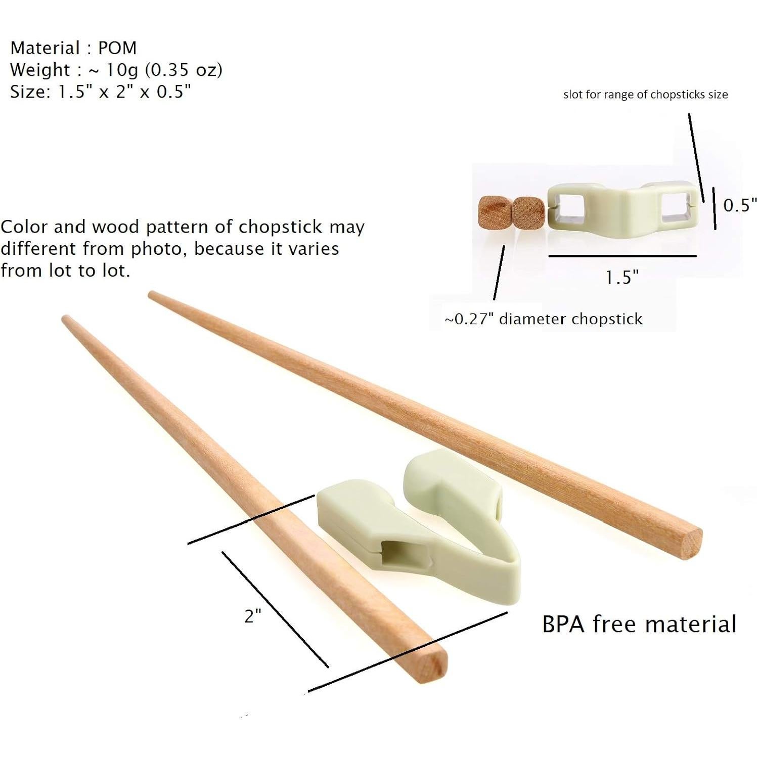 Ayudante de Palillos de Entrenamiento ICare para Adultos - Reutilizables y Ajustables