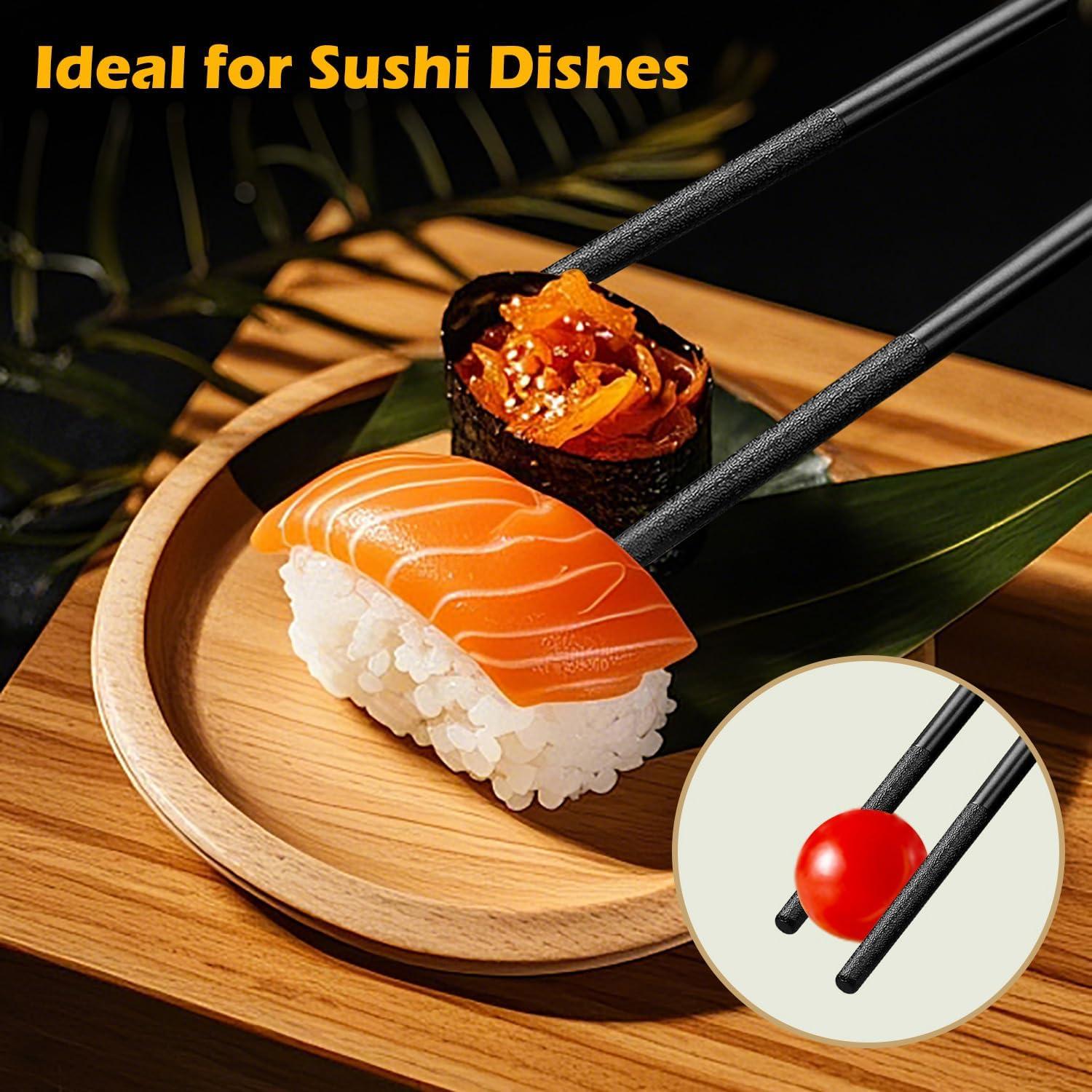 Set de 8 Palillos Reutilizables Antideslizantes 24 cm - Genérico