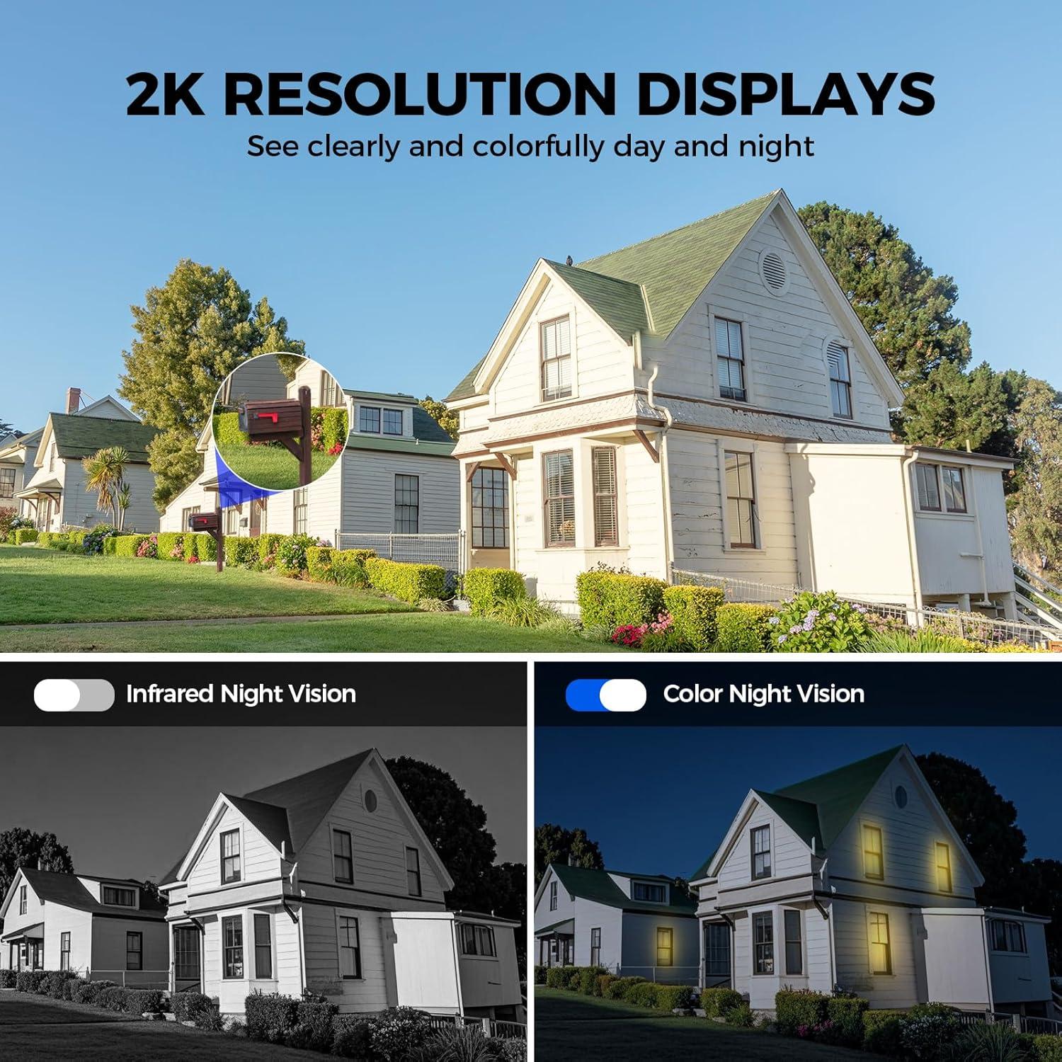 Cámara de Seguridad Solar Inalámbrica Litymol 2K con Visión Nocturna