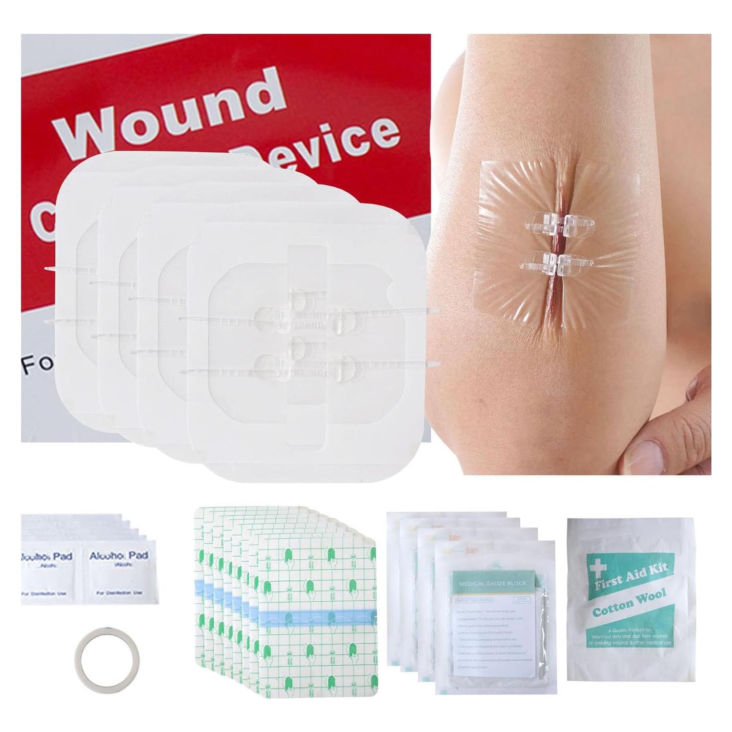 Kit de Cierre de Heridas Soknazq - 4 Tiras Adhesivas y Más