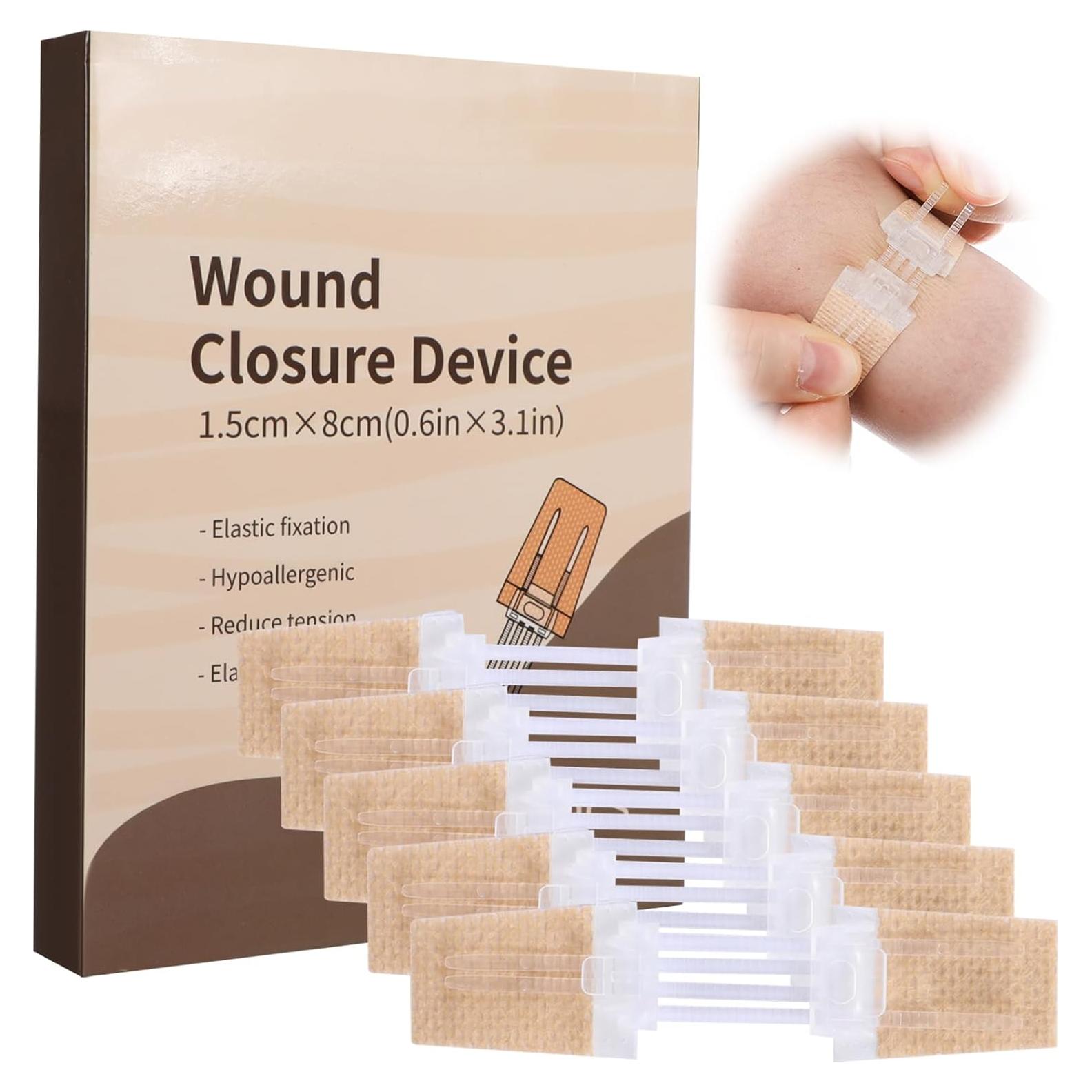 Tiras de Cierre de Heridas CXWLTT 5 Pcs 1.5cm x 8cm