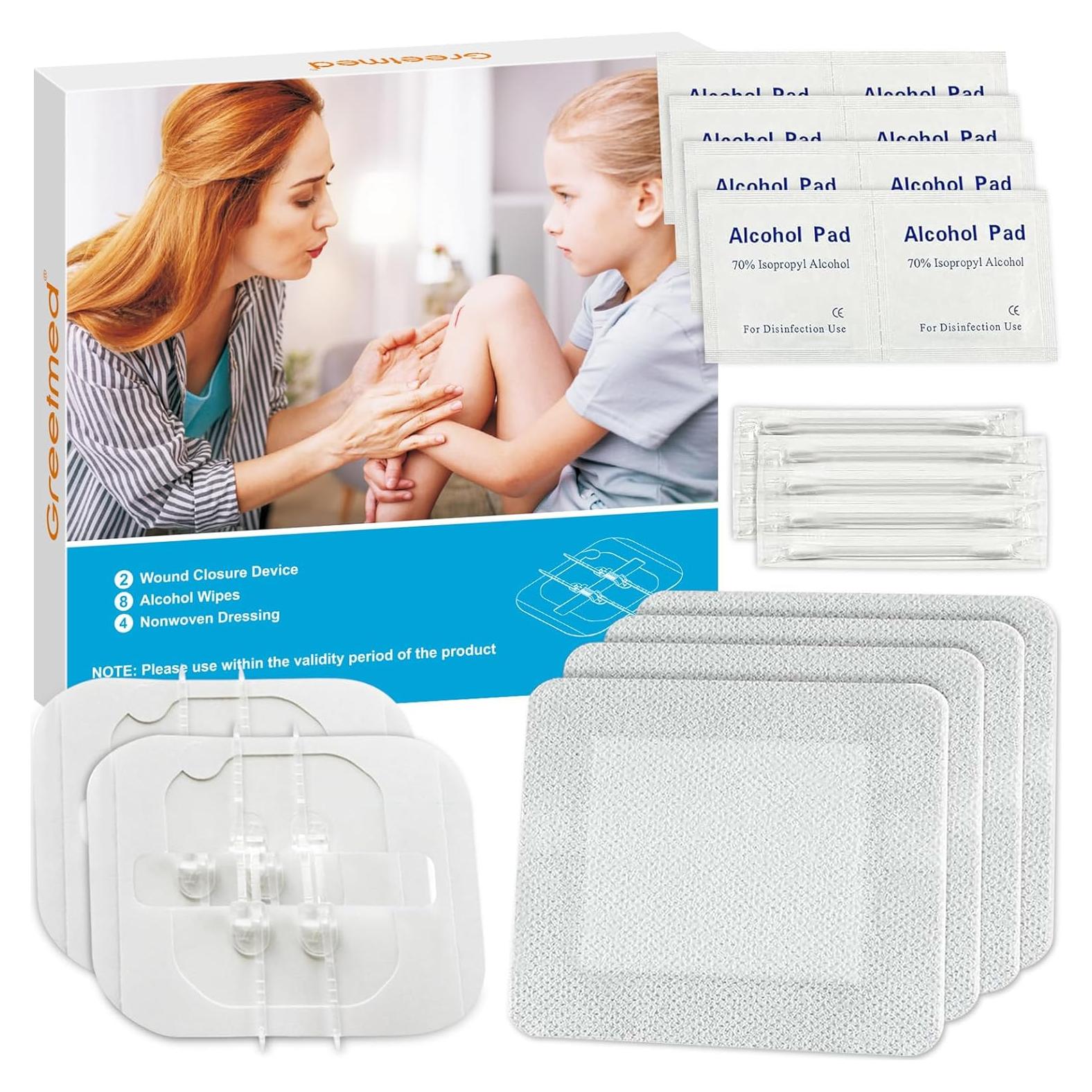 Kit de Cierre de Heridas Greetmed - 2 Piezas de Emergencia