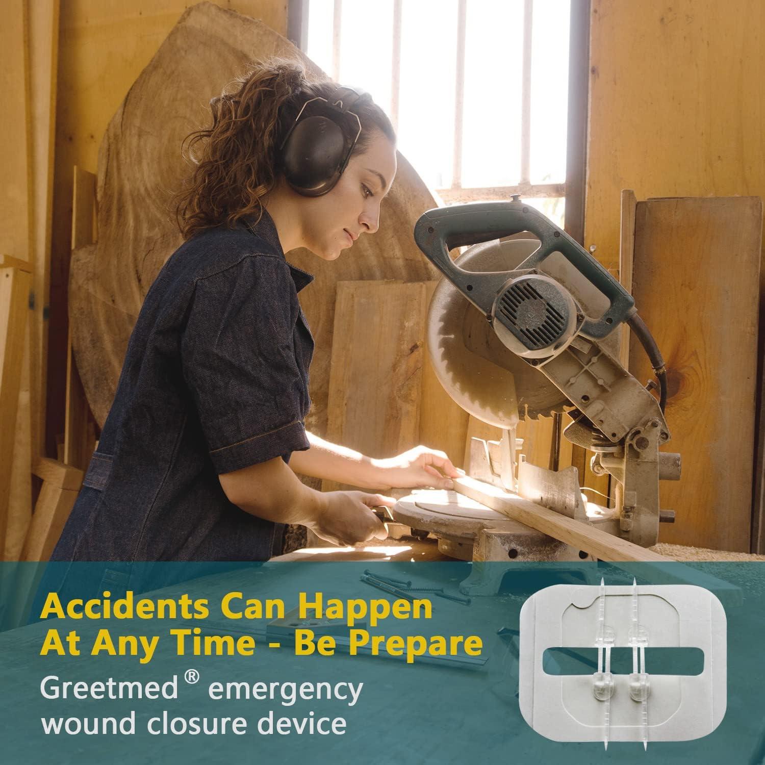 Kit de Cierre de Heridas Greetmed - 2 Piezas de Emergencia