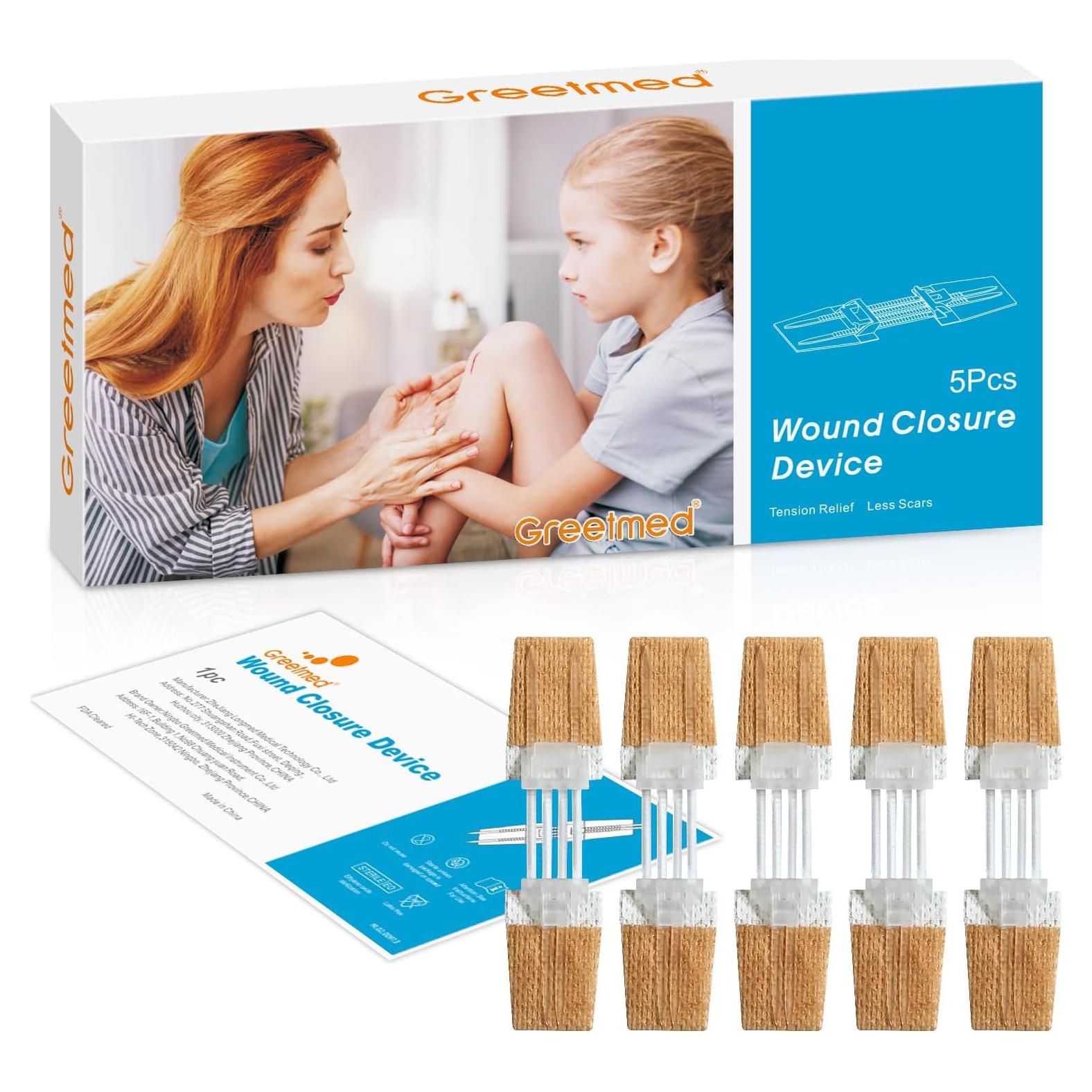 Kit de Cierre de Heridas de Emergencia Greetmed 5 Pcs