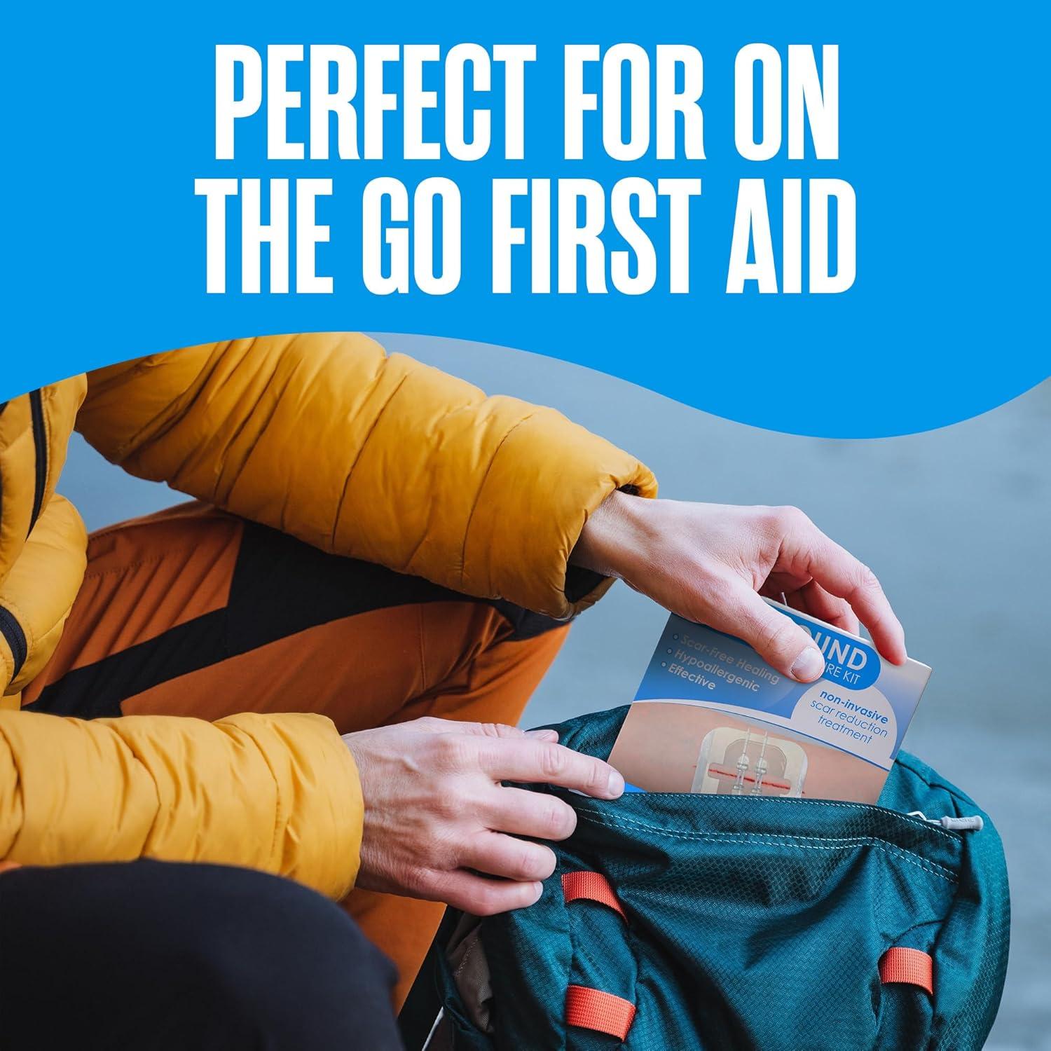 Tiras de Cierre de Heridas Houseables, Kit de 4 Puntos de Mariposa