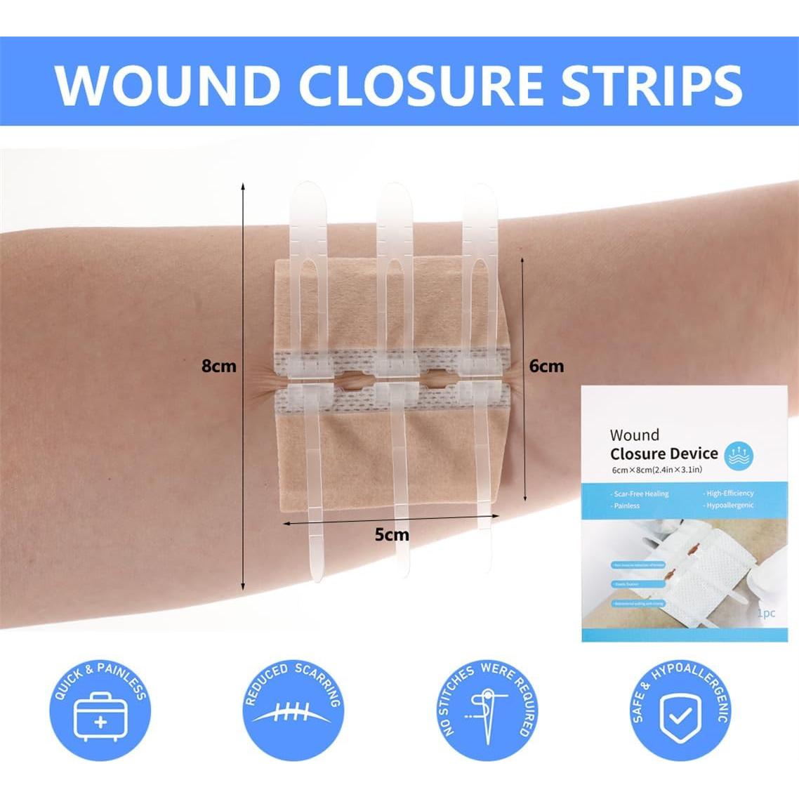 Tiras de Cierre de Heridas CXWZRU Kit de Primeros Auxilios