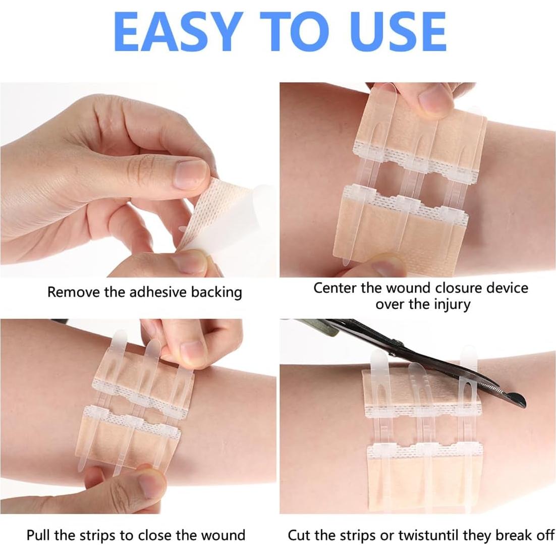 Tiras de Cierre de Heridas CXWZRU Kit de Primeros Auxilios