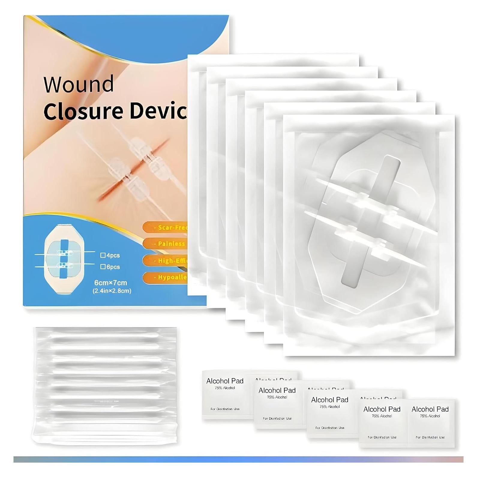 6 Vendajes Mariposa Hons para Cierre Rápido de Heridas