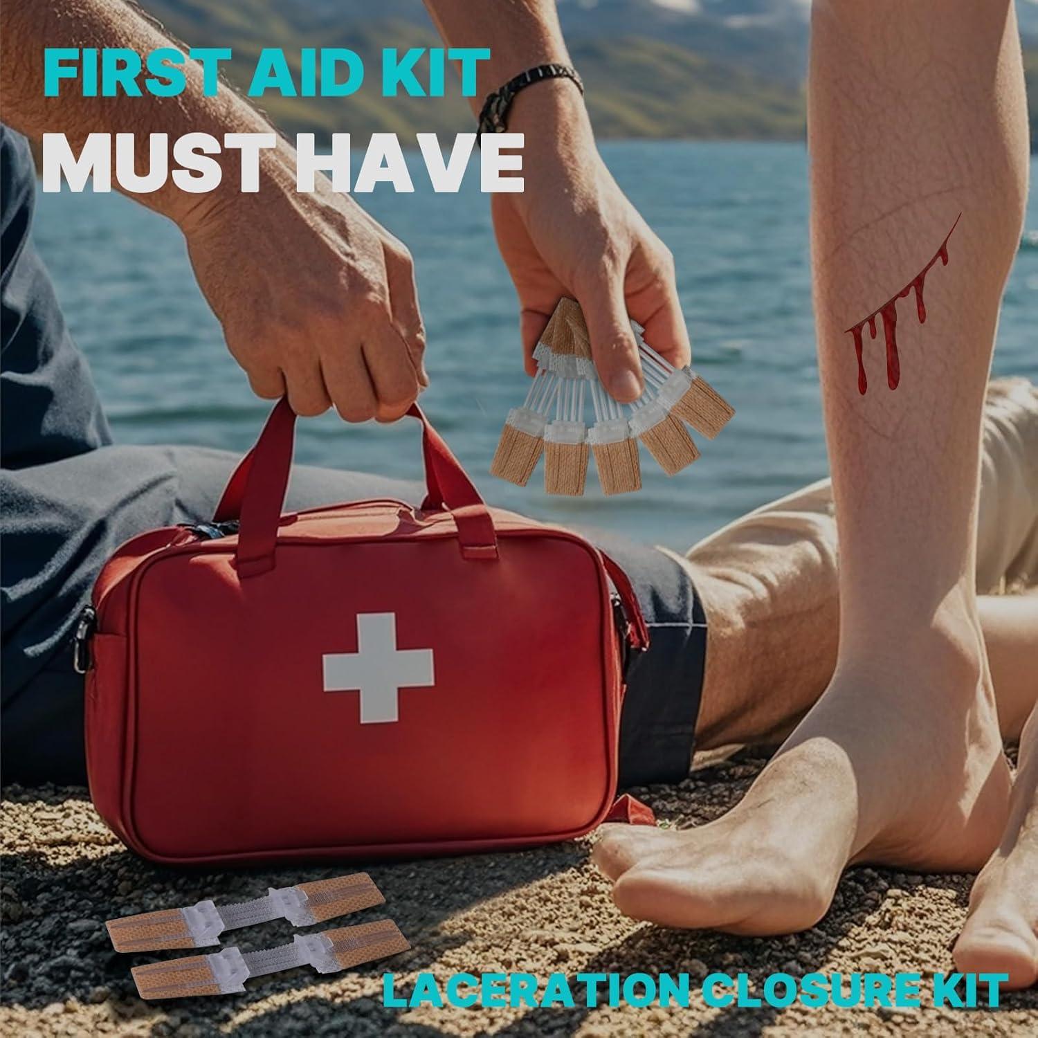 Tiras de Cierre de Heridas NETWALL 10 Pcs 8x2 cm