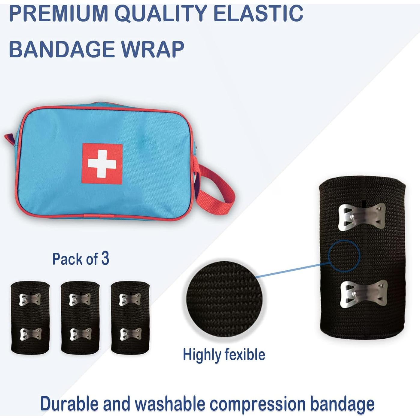 Venda elástica Degasa 3-pack 7.62 cm x 5.4 m para esguinces