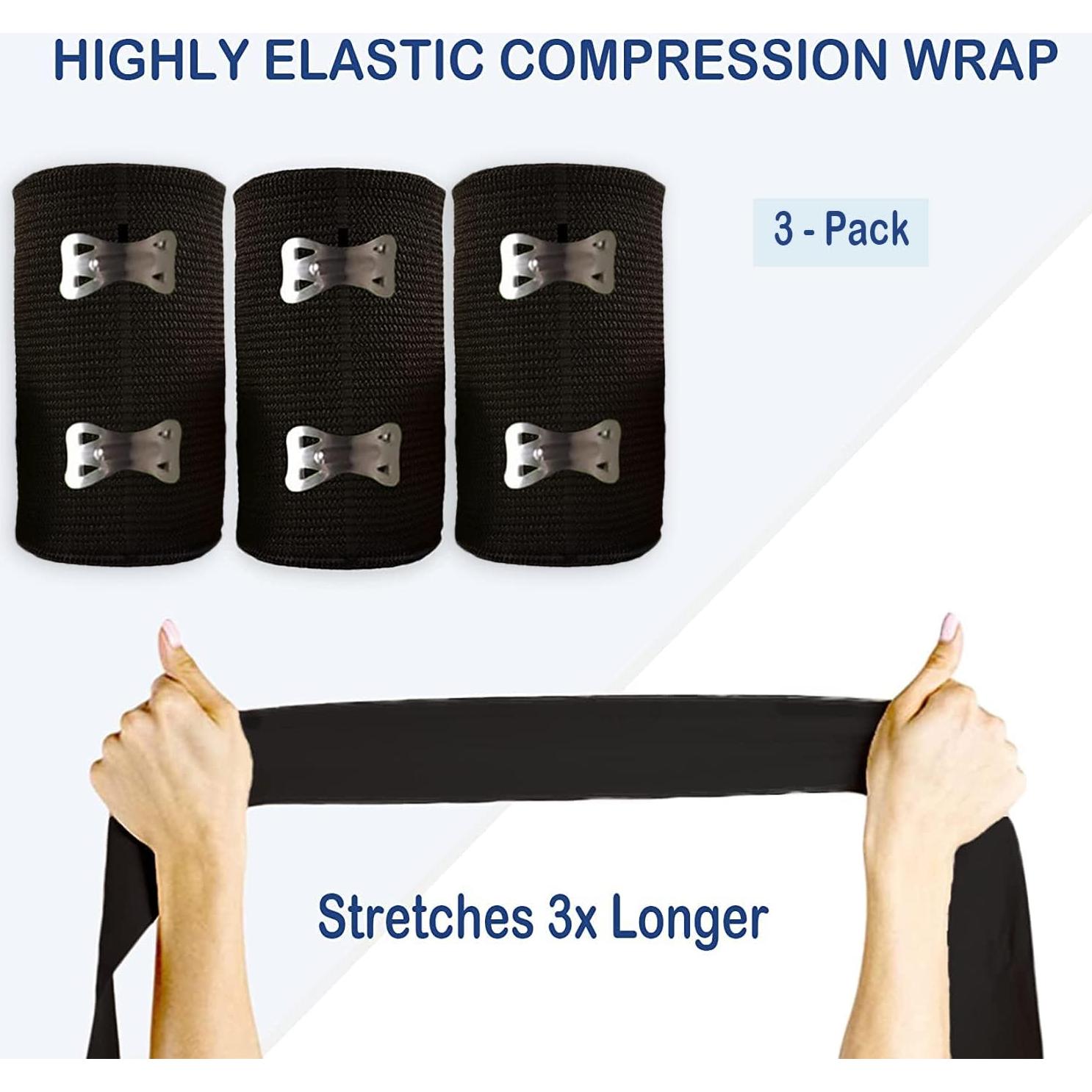 Venda elástica Degasa 3-pack 7.62 cm x 5.4 m para esguinces