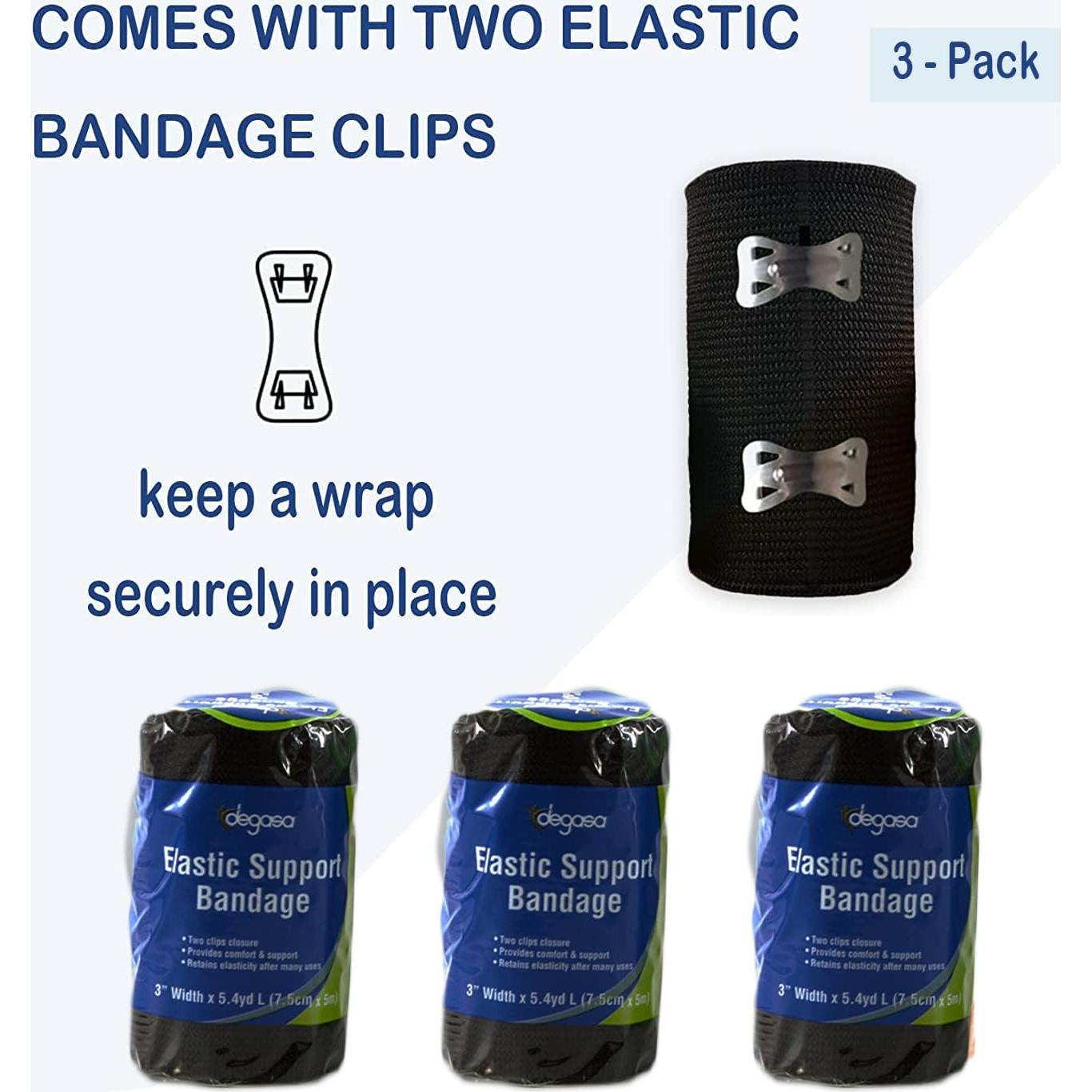 Venda elástica Degasa 3-pack 7.62 cm x 5.4 m para esguinces