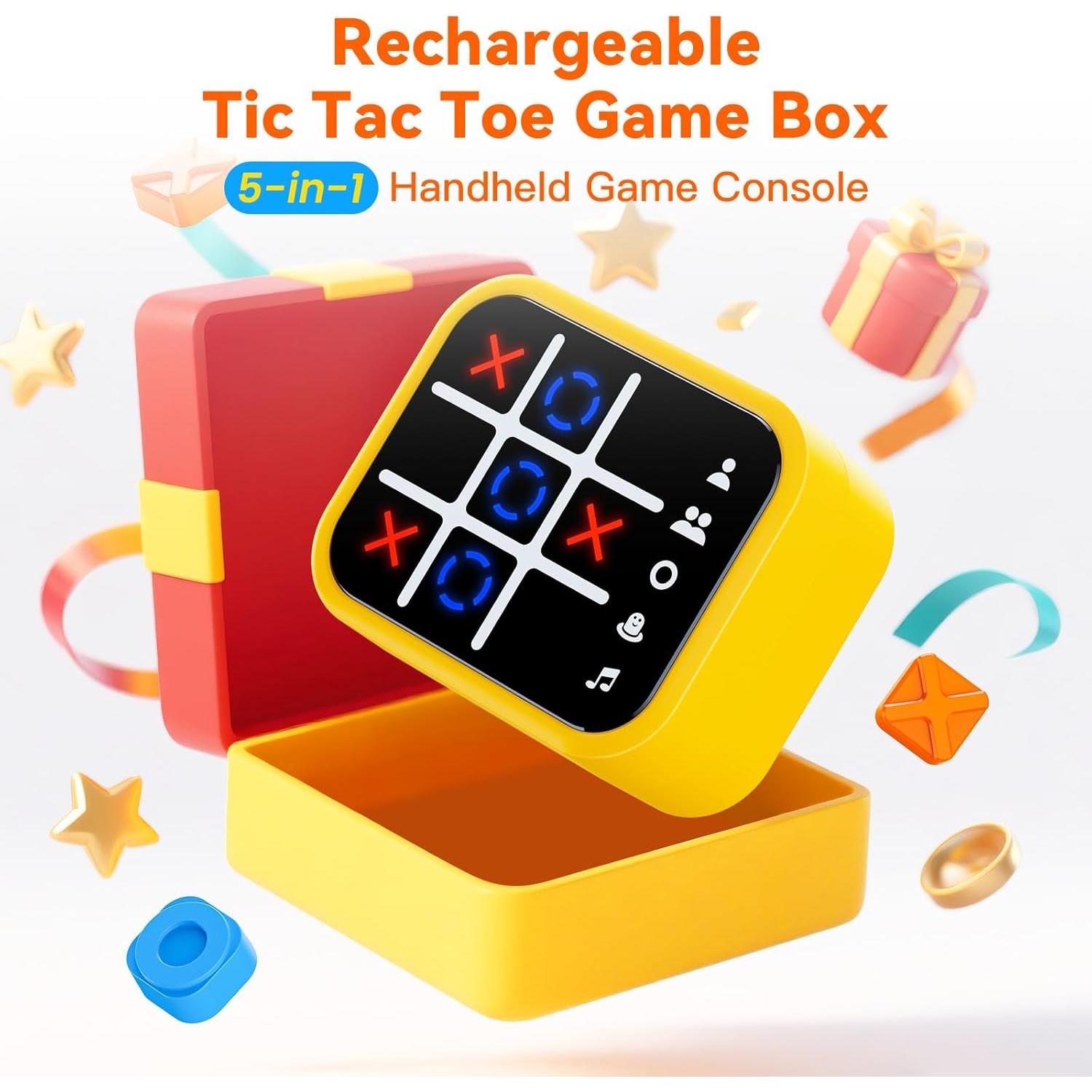 Caja de Juego Tres en Raya Recargable Niufuntek 5 Juegos Divertidos