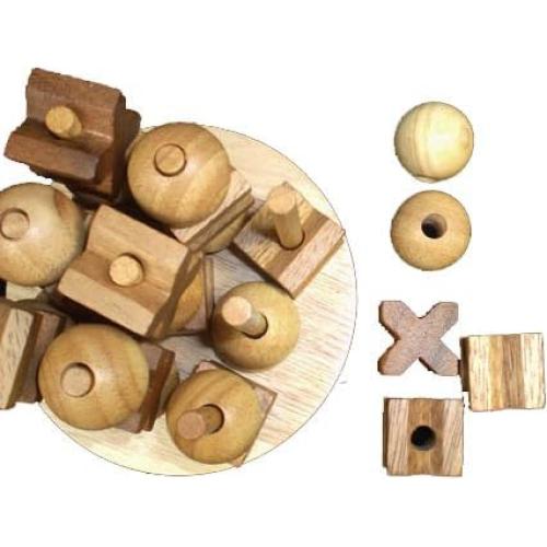 Juego Tres en Raya 3D de Madera Creative Crafthouse - Alta Calidad