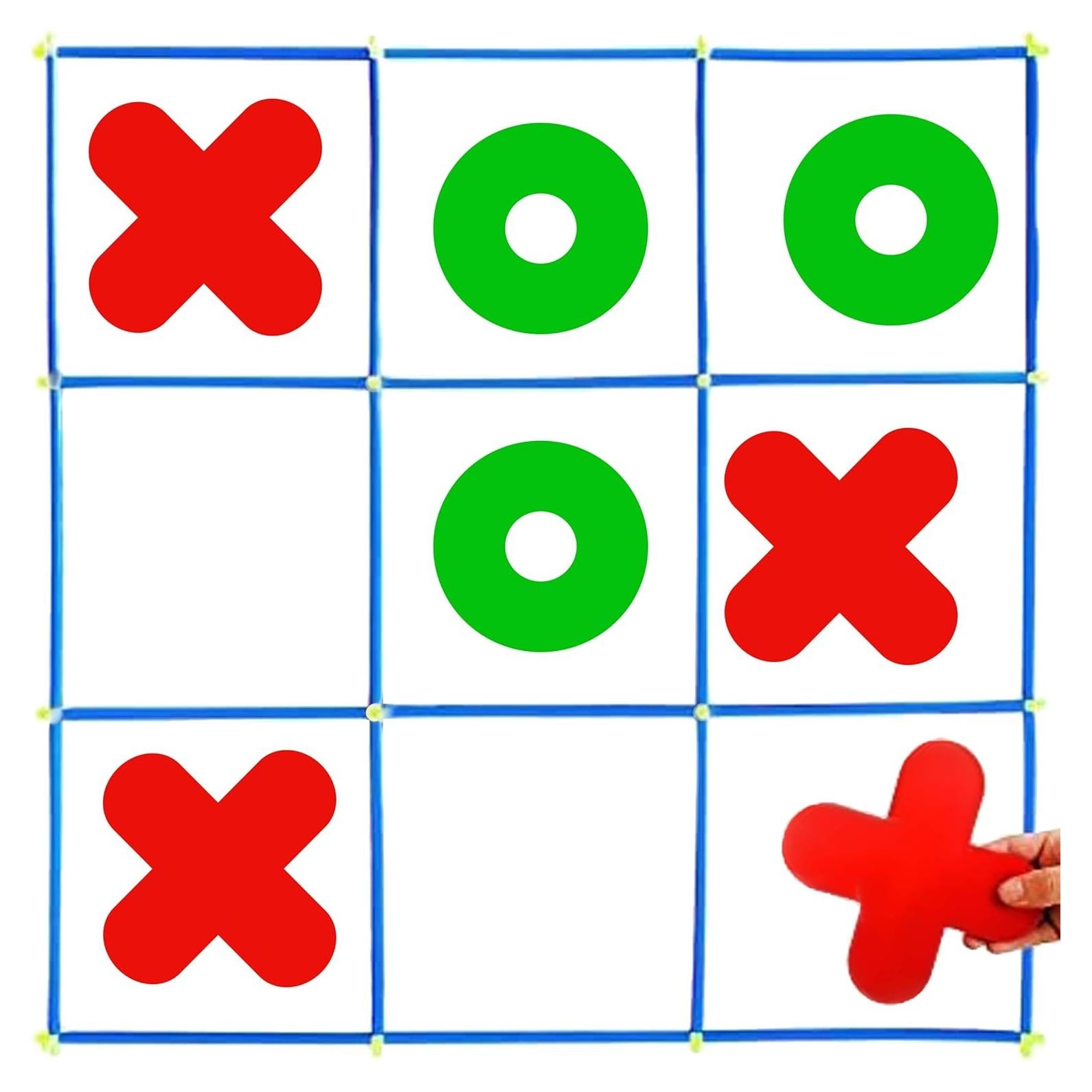 Juego de Tic Tac Toe Jumbo RAINBOW TOYFROG para Niños y Adultos
