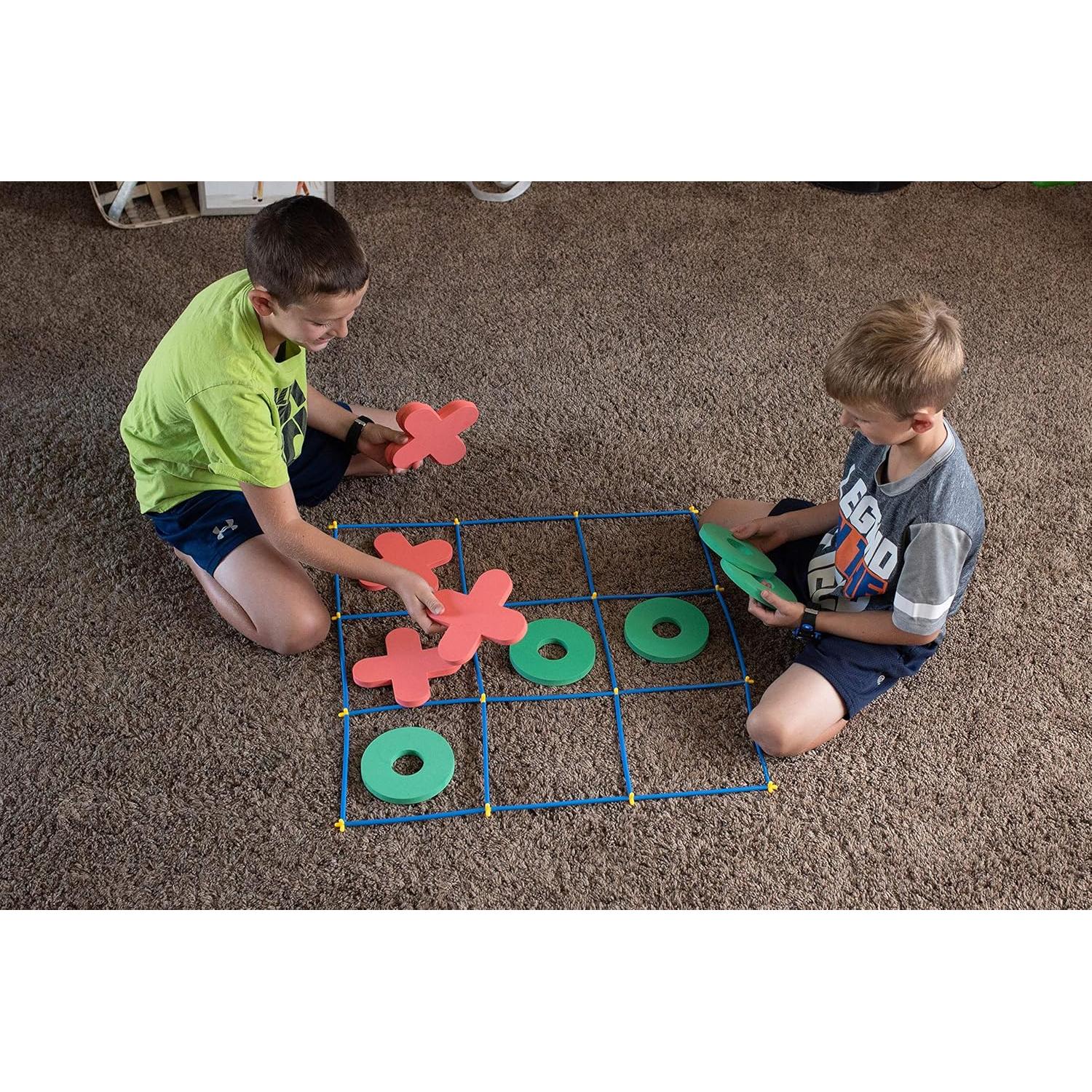 Juego de Tic Tac Toe Jumbo RAINBOW TOYFROG para Niños y Adultos