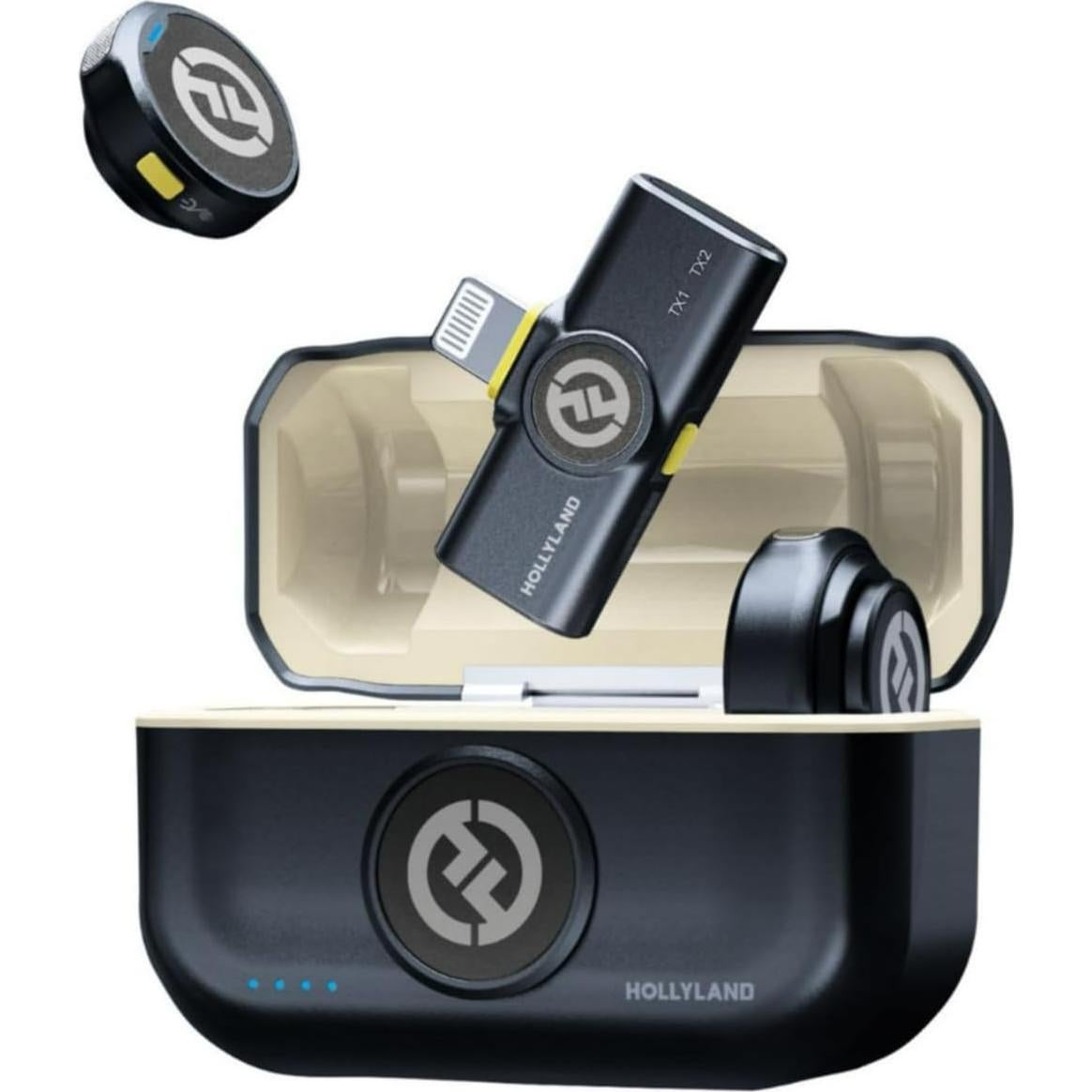 Micrófono Lavalier Inalámbrico Hollyland Lark M2 Duo + Estuche Maxell