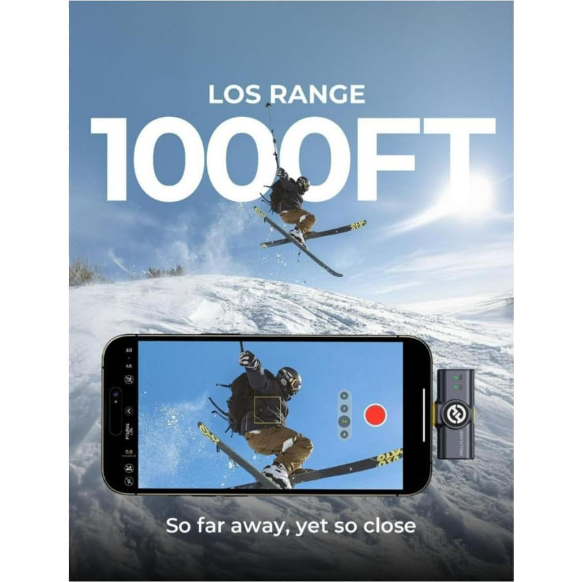 Micrófono Lavalier Inalámbrico Hollyland Lark M2 Duo + Estuche Maxell