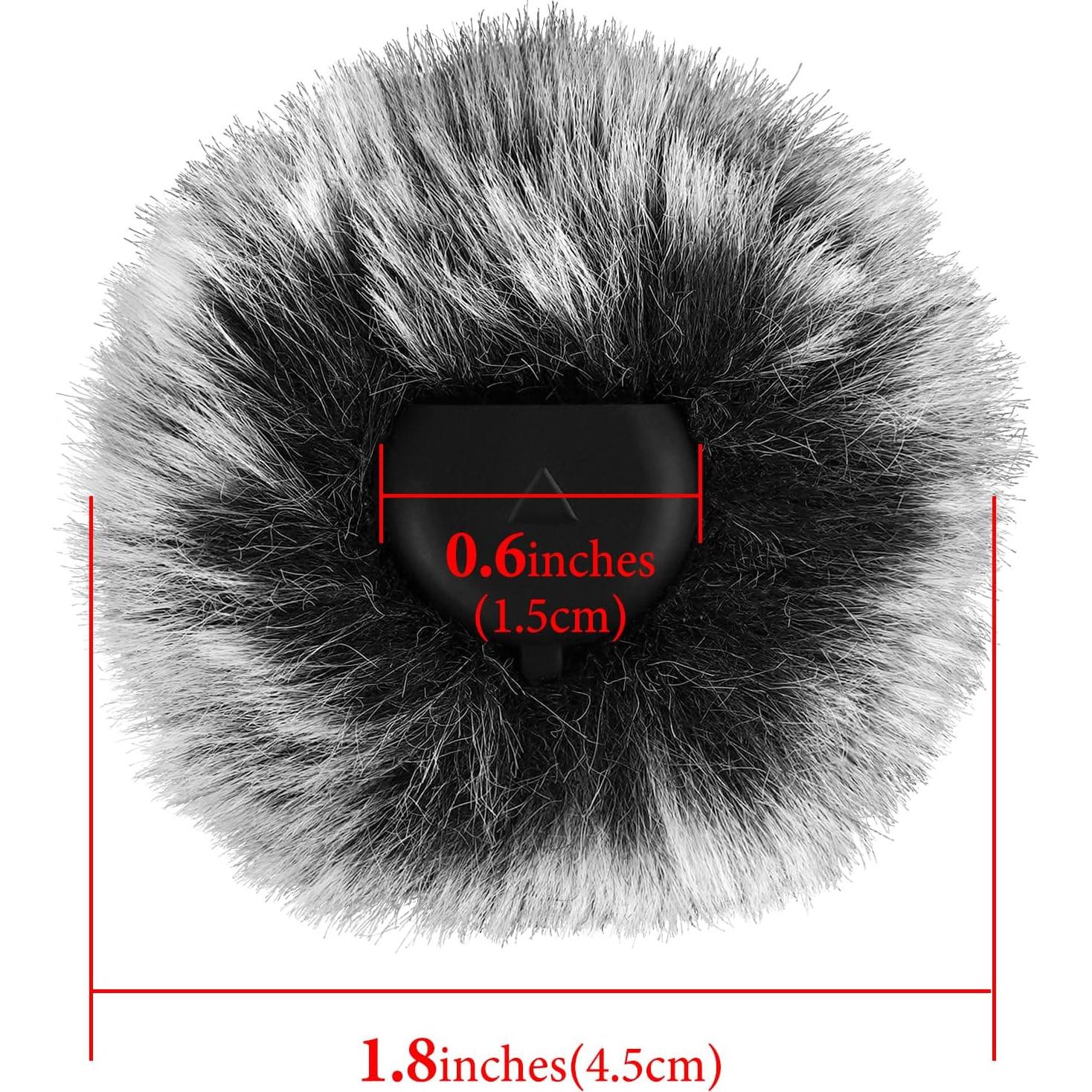 Paravientos Peludo Geekria para Micrófono Hollyland Lark M2S - 4 Piezas