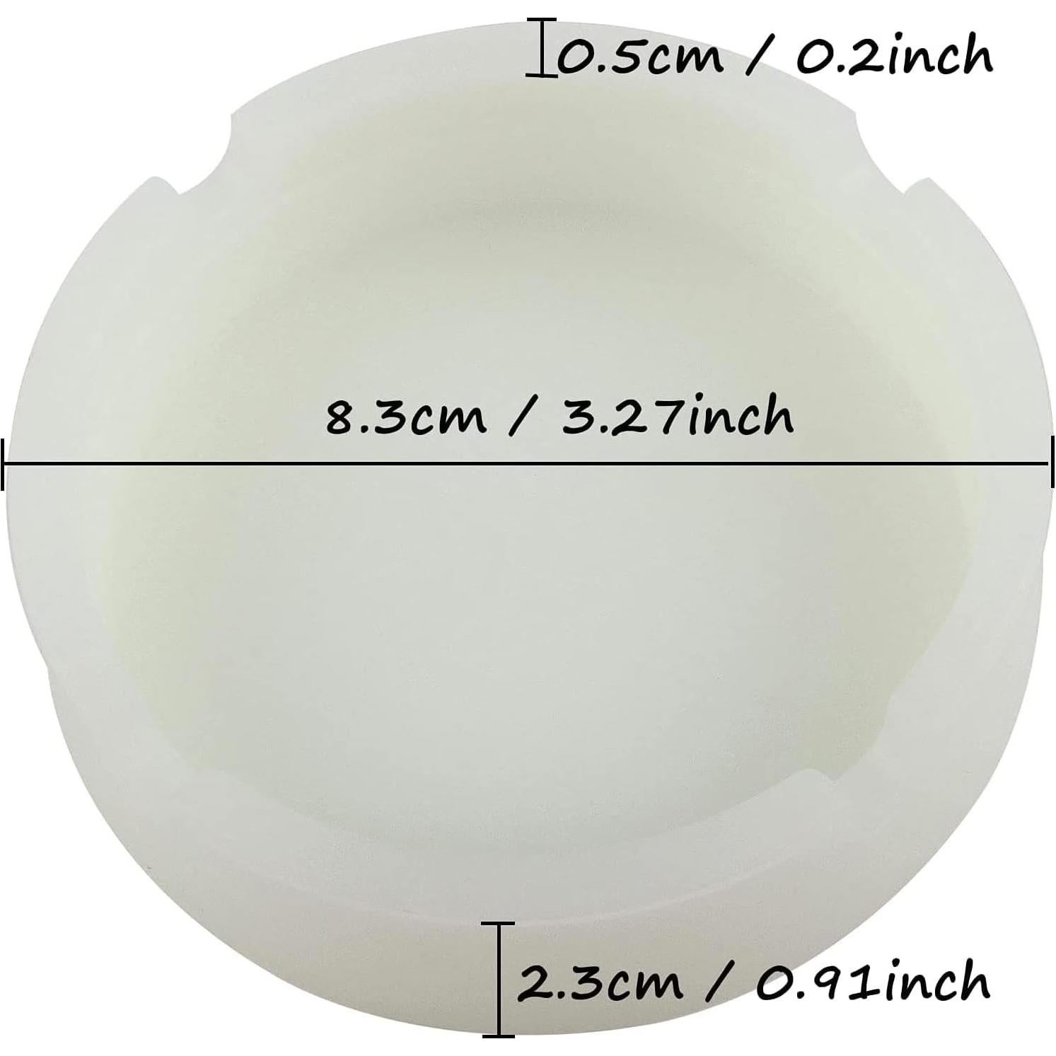 Cenicero Luminiscente de Silicona HOWDIA - Paquete de 3