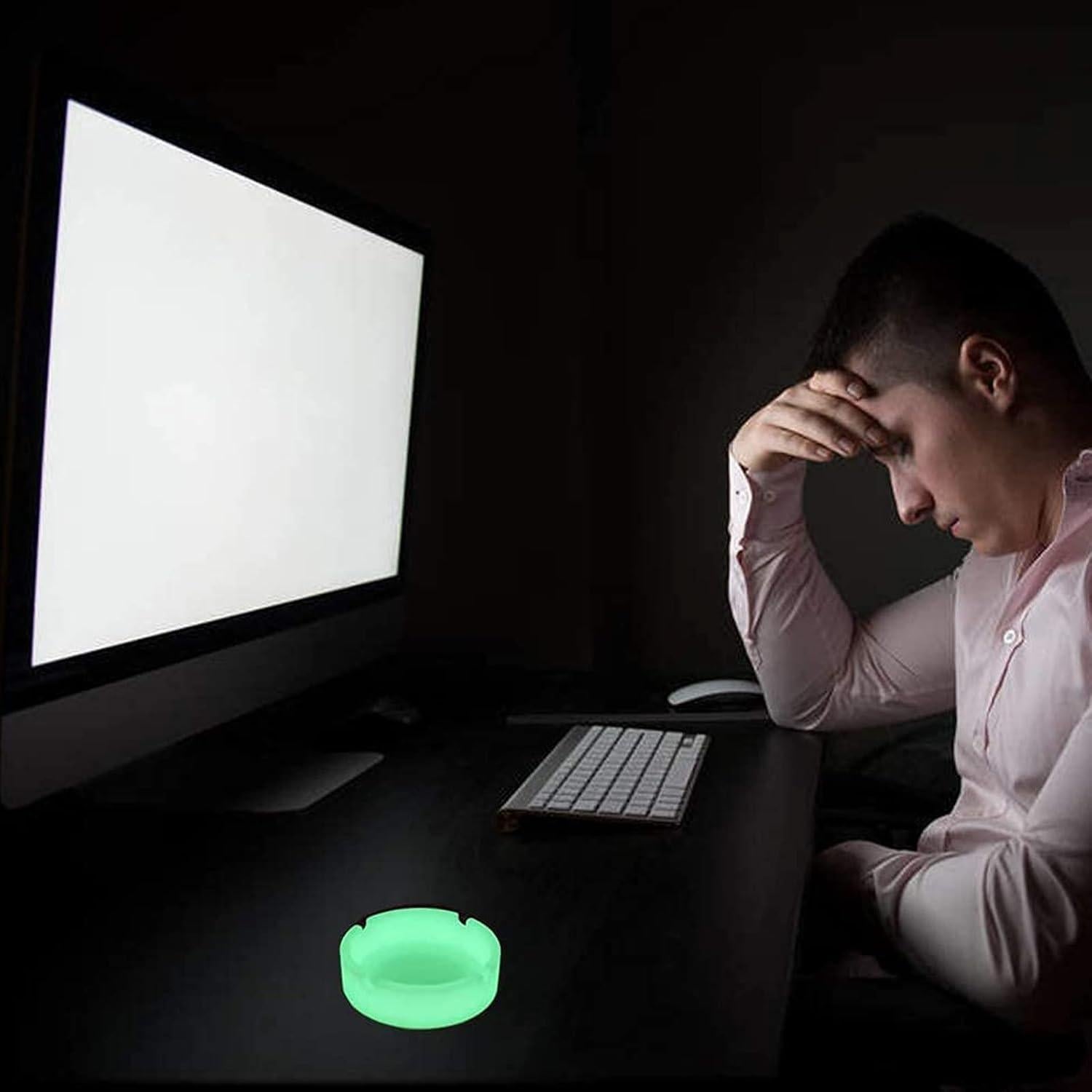 Cenicero Luminiscente de Silicona HOWDIA - Paquete de 3