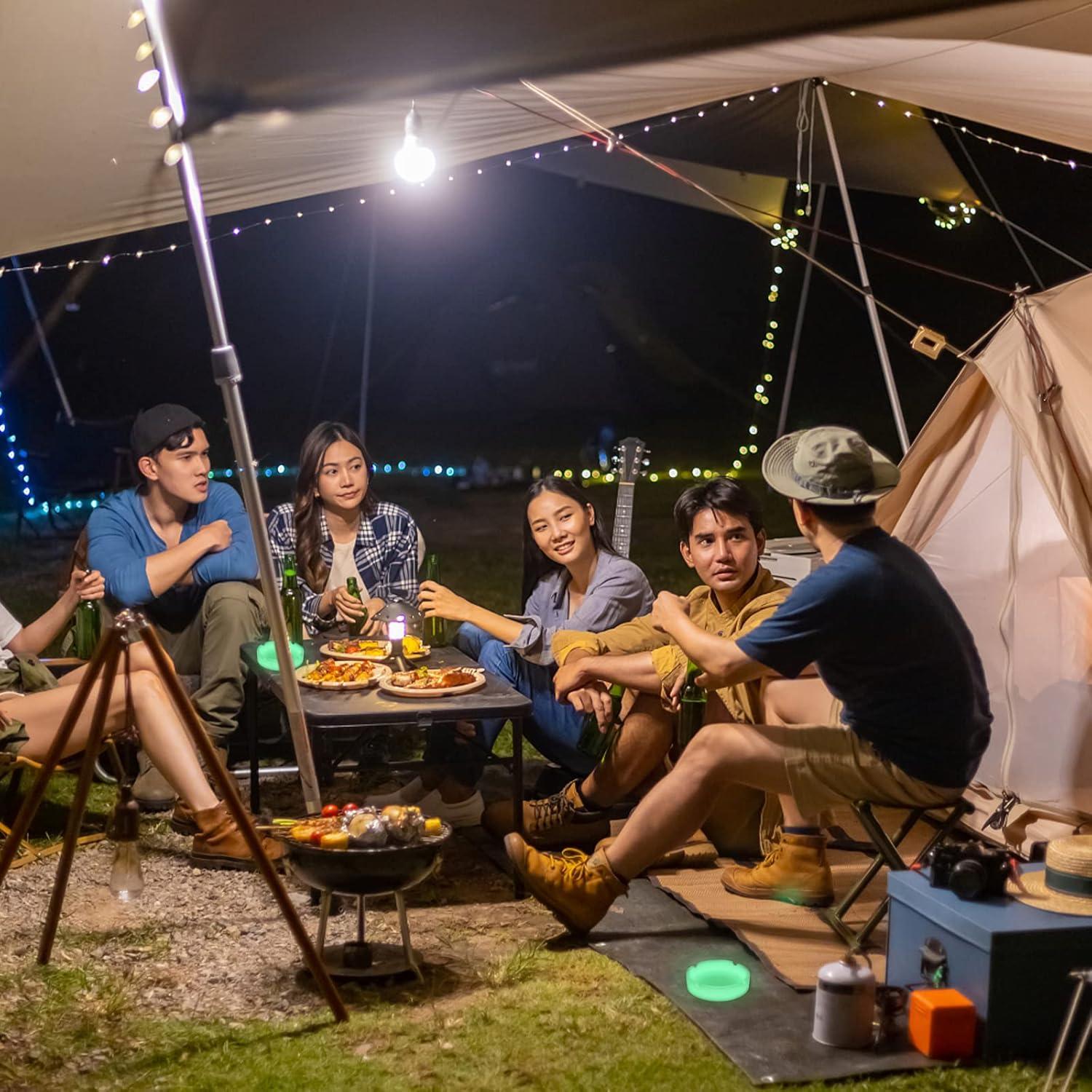 Cenicero Luminiscente de Silicona HOWDIA - Paquete de 3