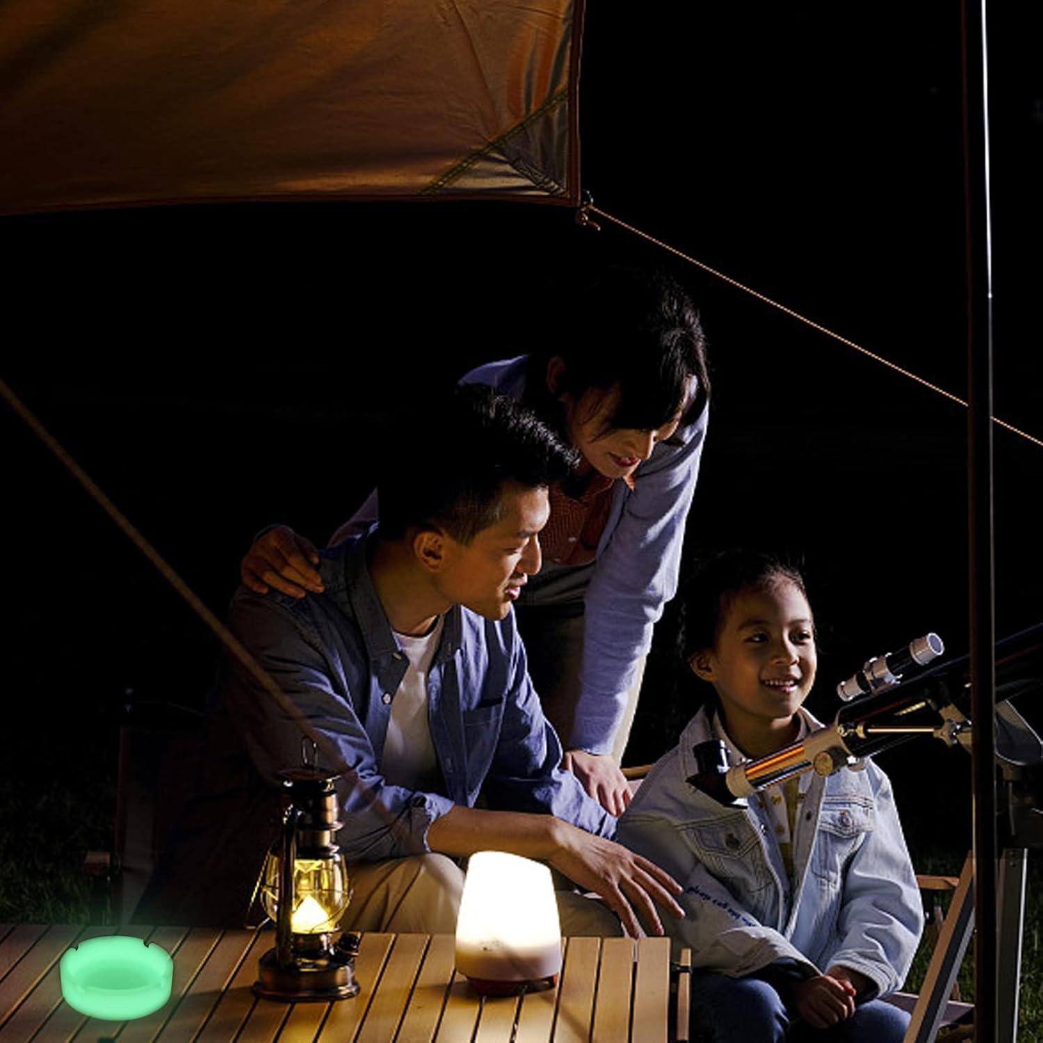 Cenicero Luminiscente de Silicona HOWDIA - Paquete de 3